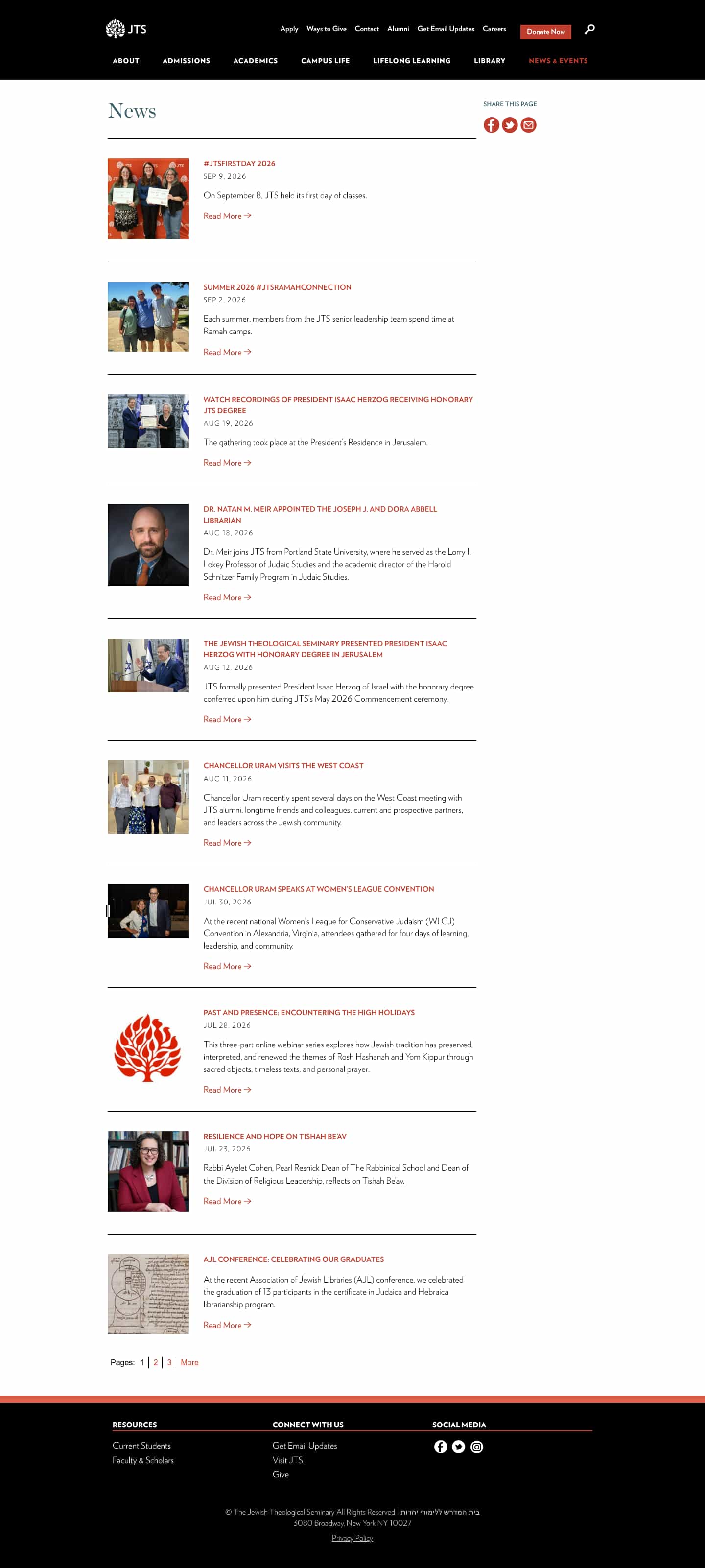Latest website image capture