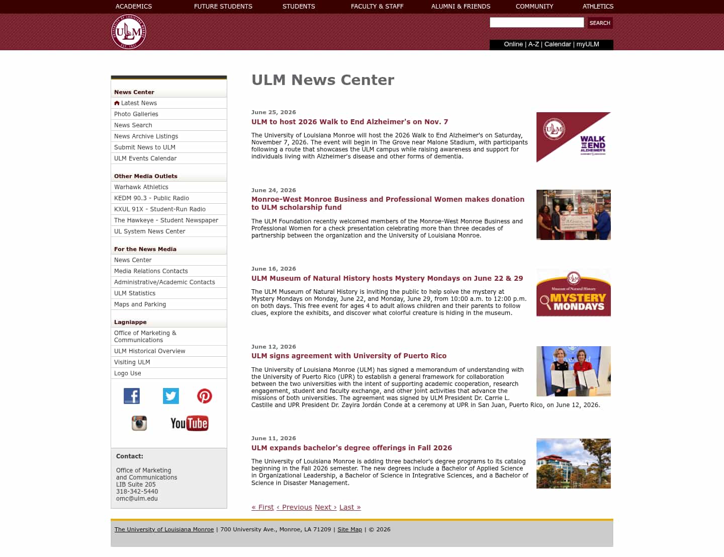 Latest website image capture