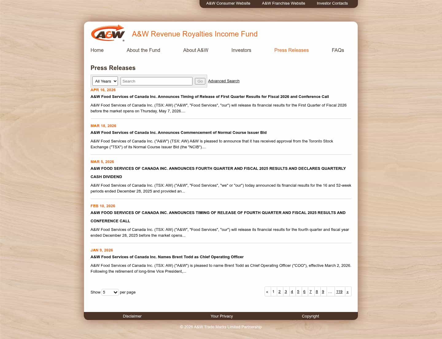 Latest website image capture