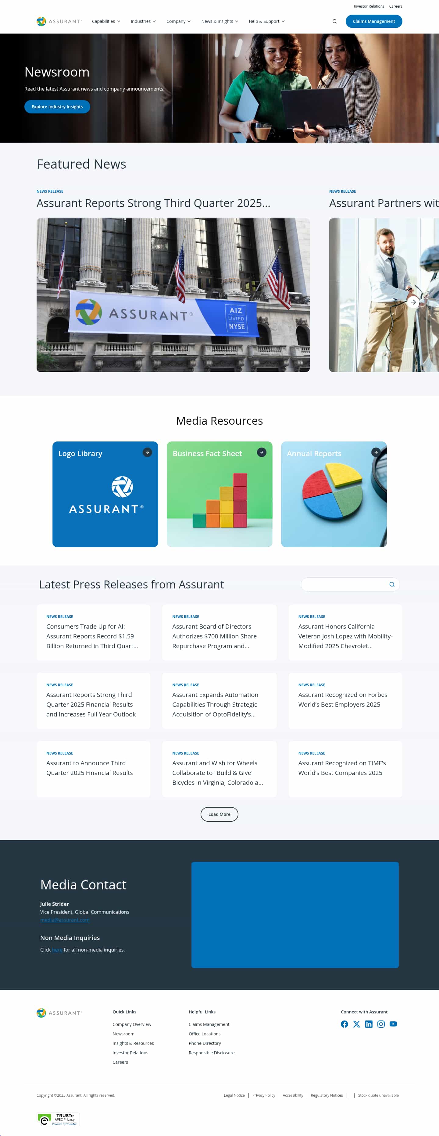 Latest website image capture