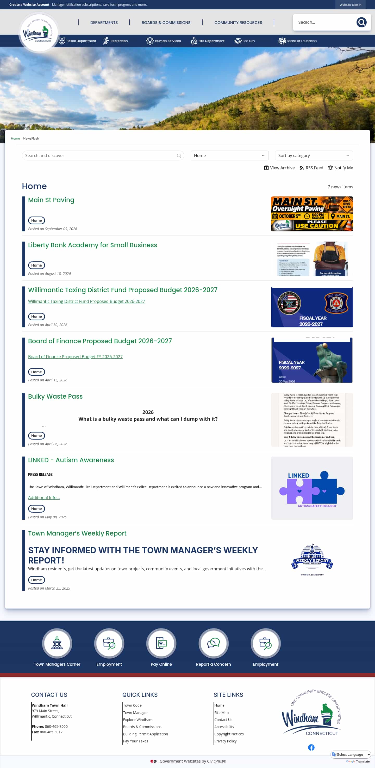 Latest website image capture