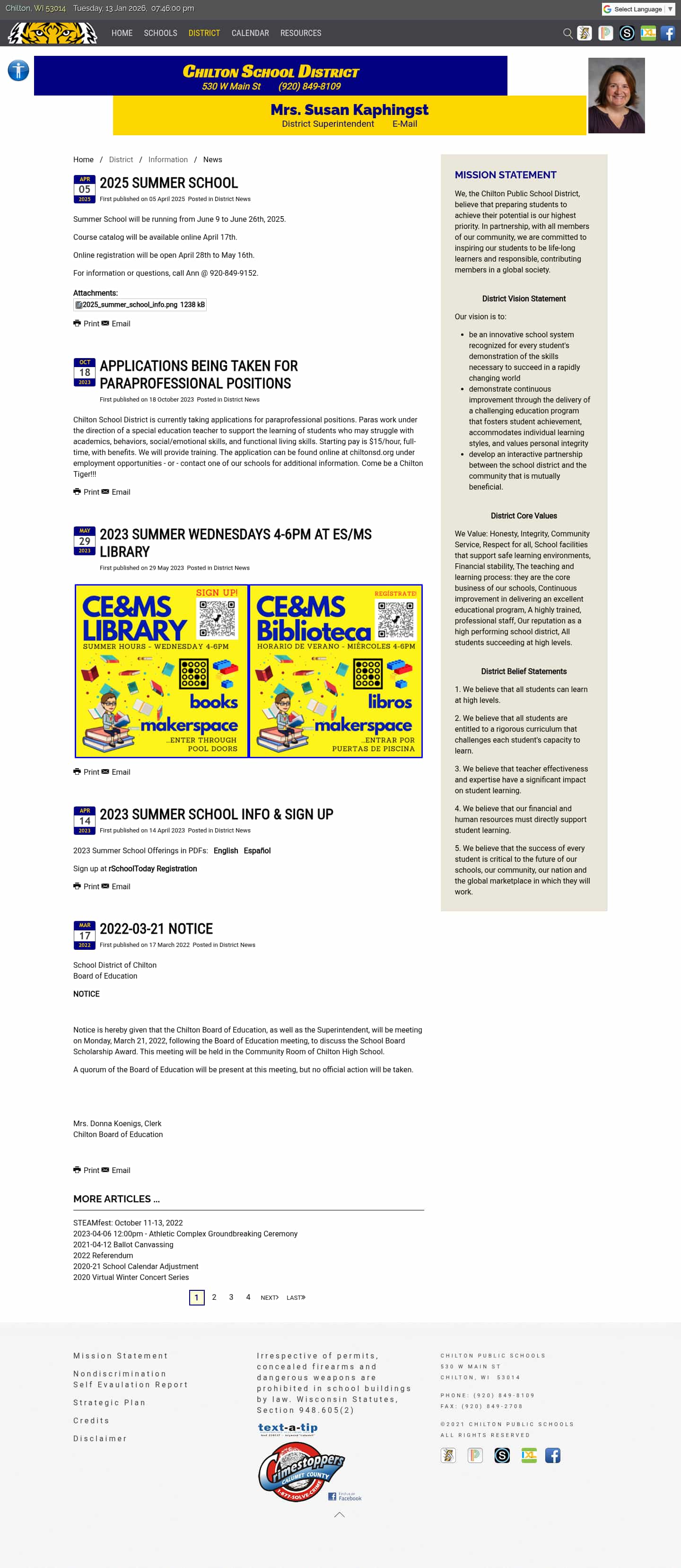 Latest website image capture