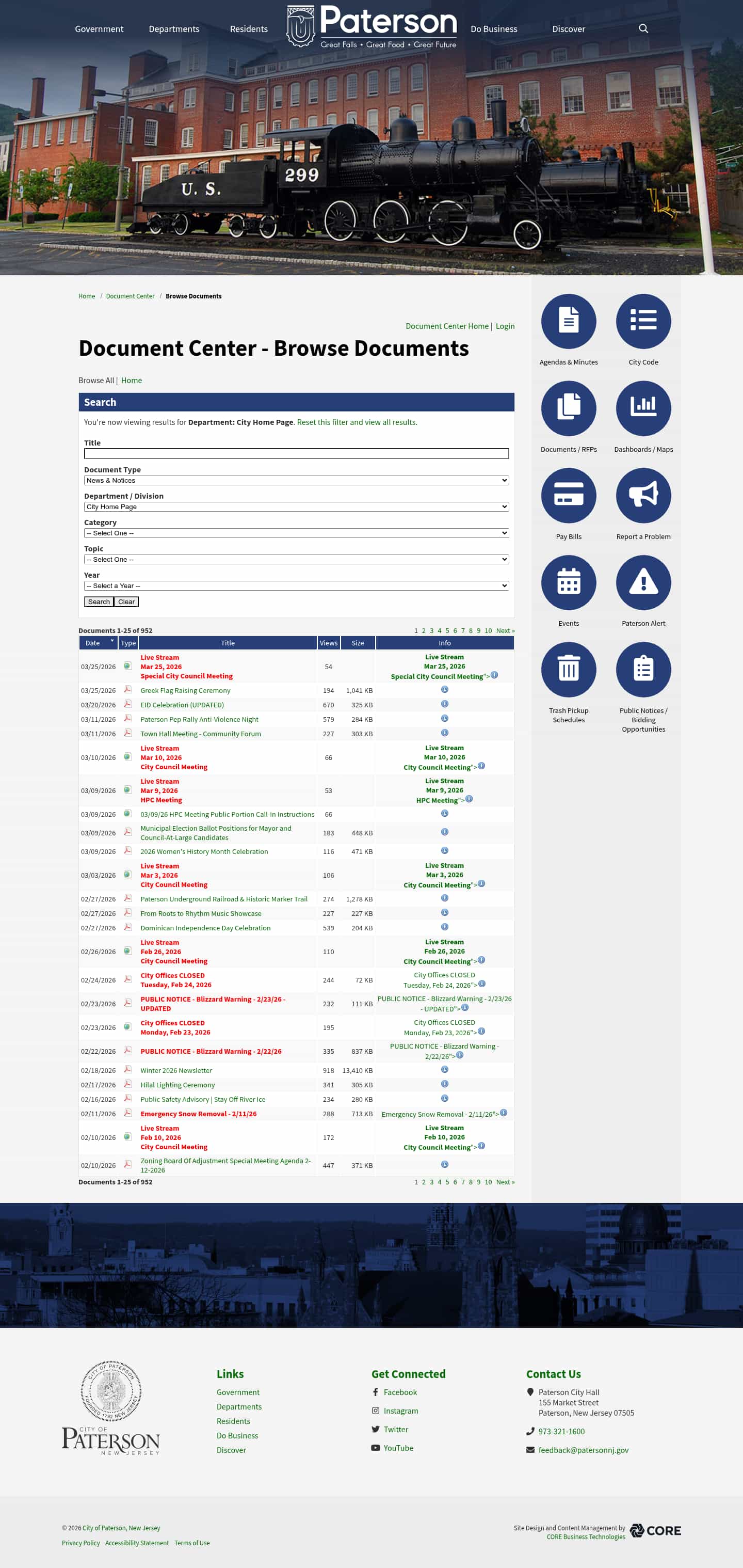 Latest website image capture