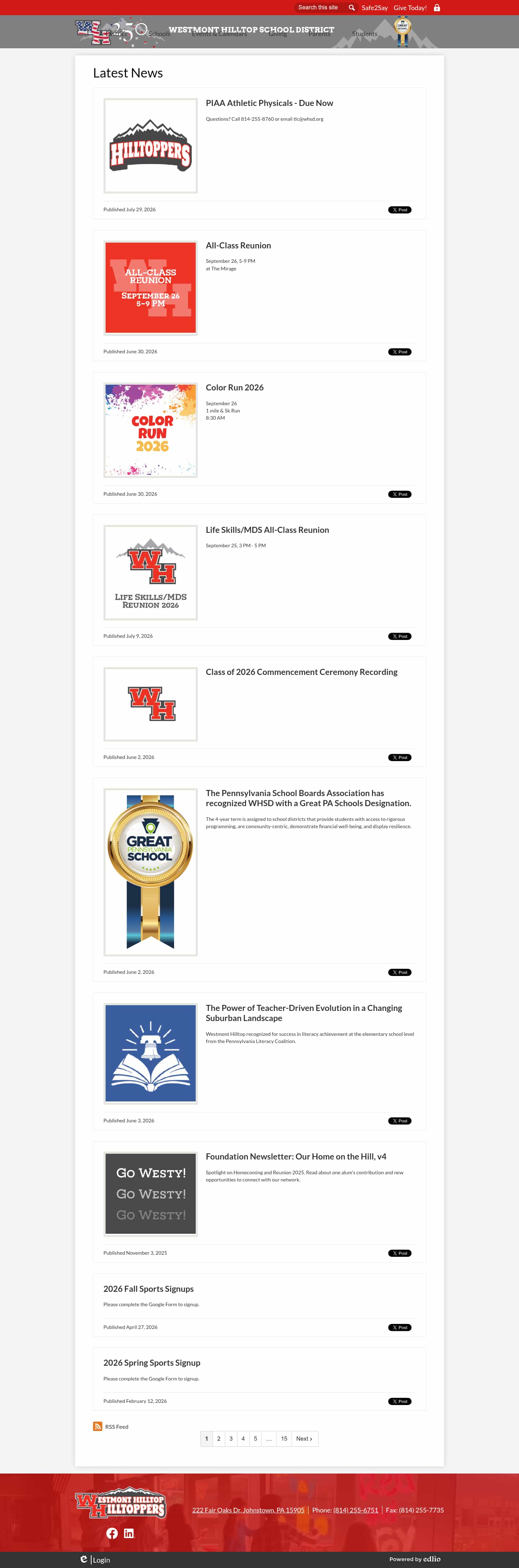 Latest website image capture
