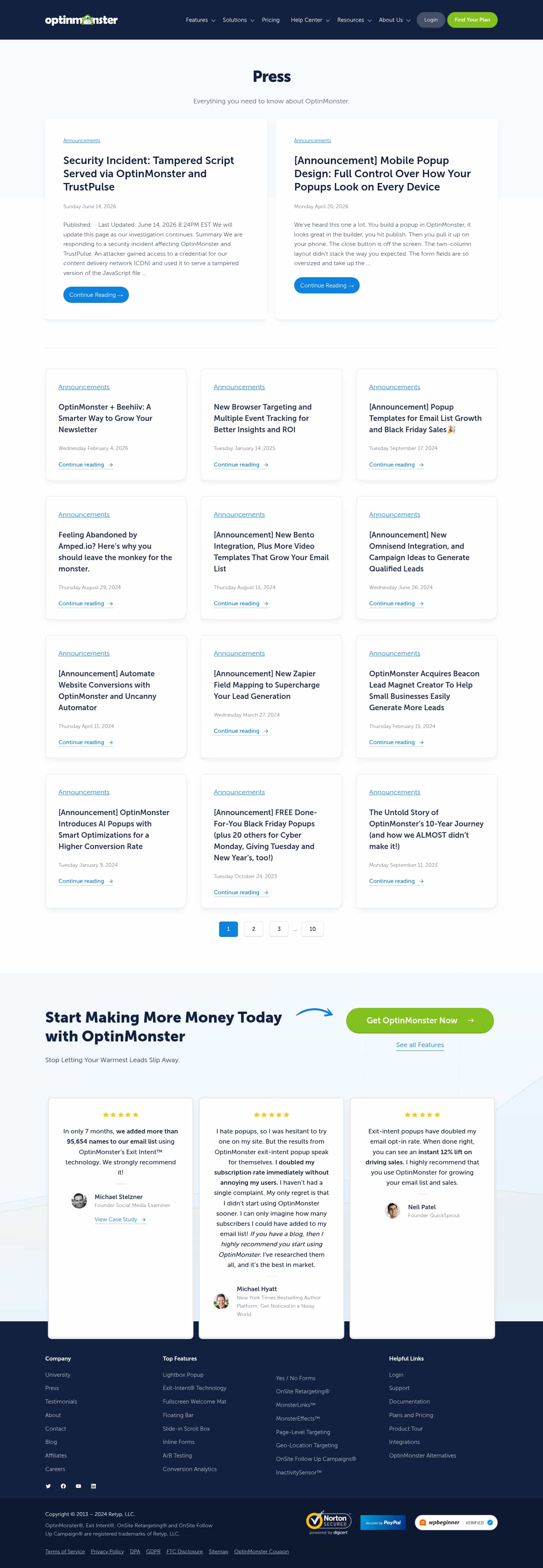 Latest website image capture
