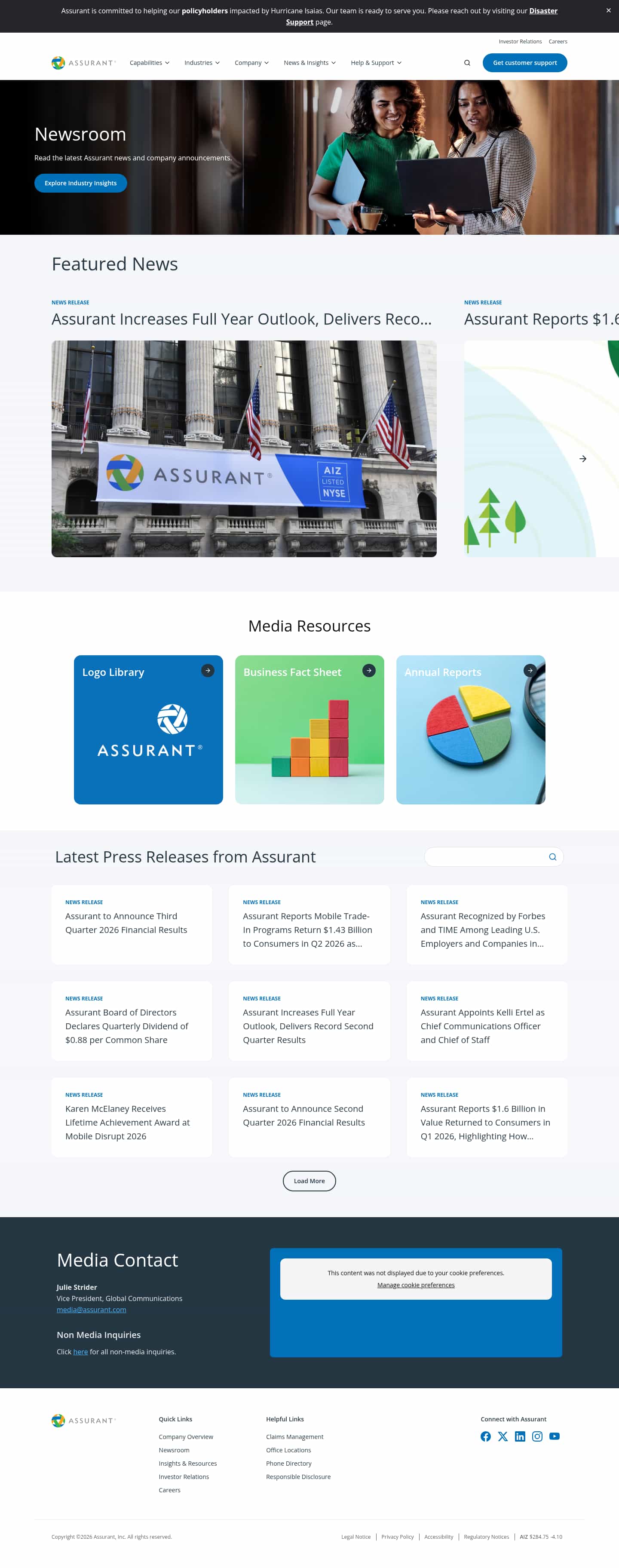 Latest website image capture