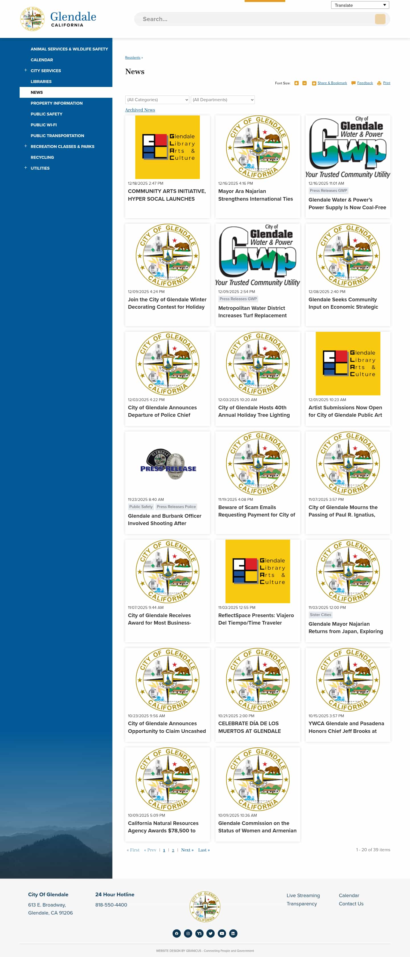 Latest website image capture