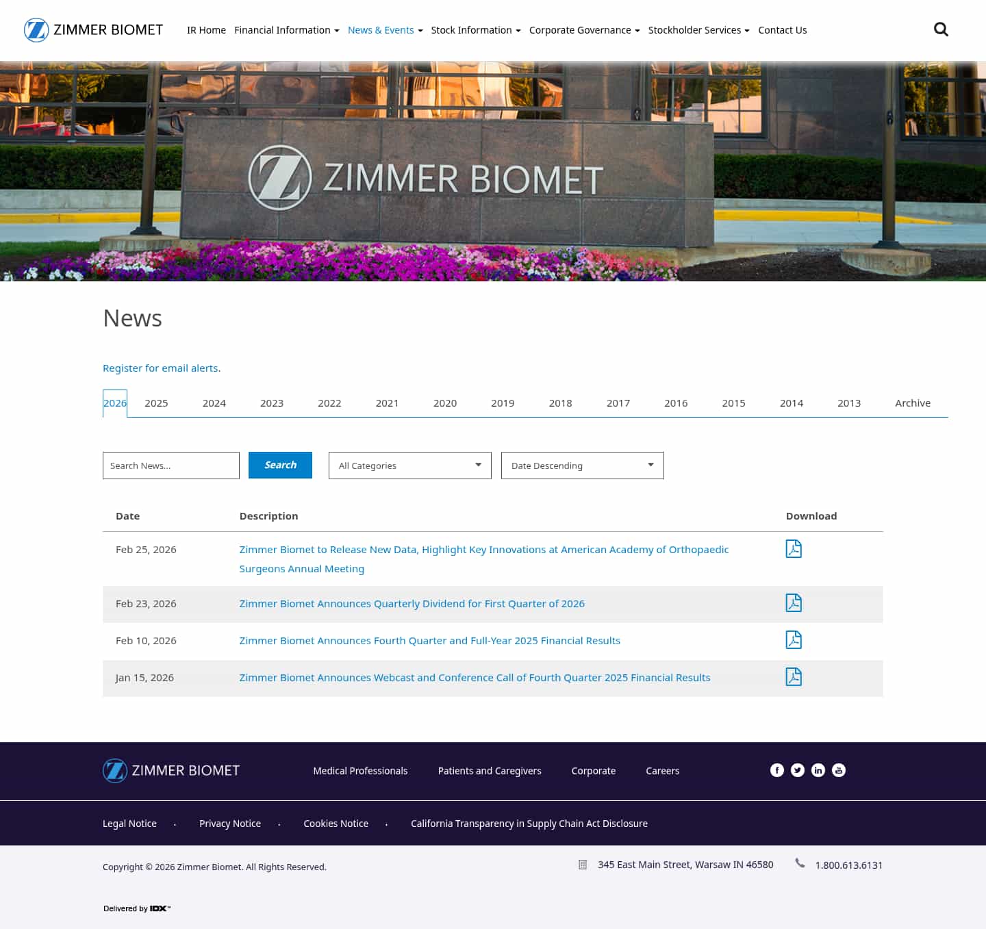 Latest website image capture