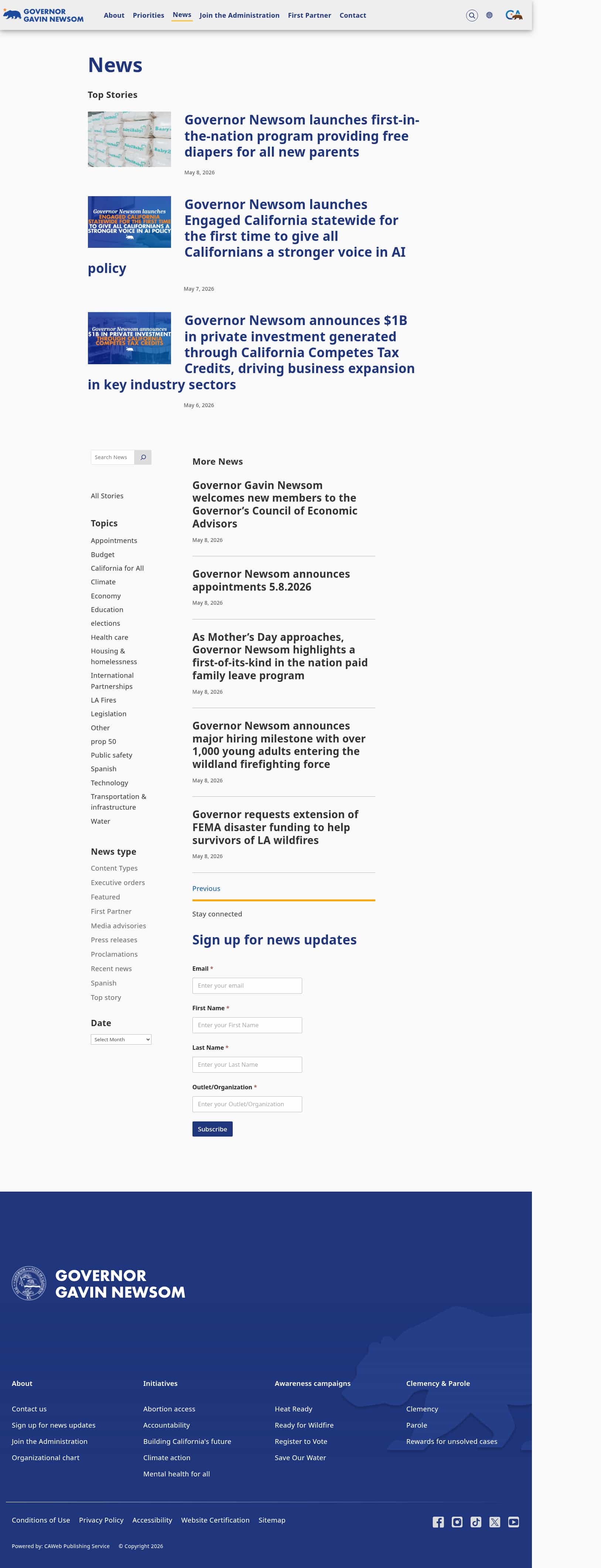 Latest website image capture