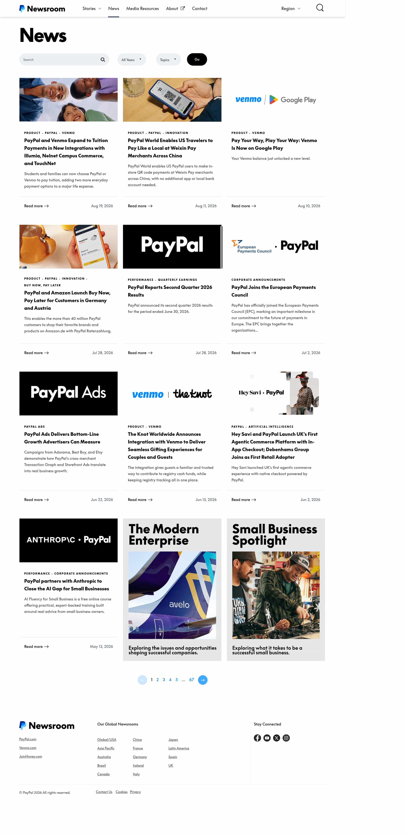 Latest website image capture