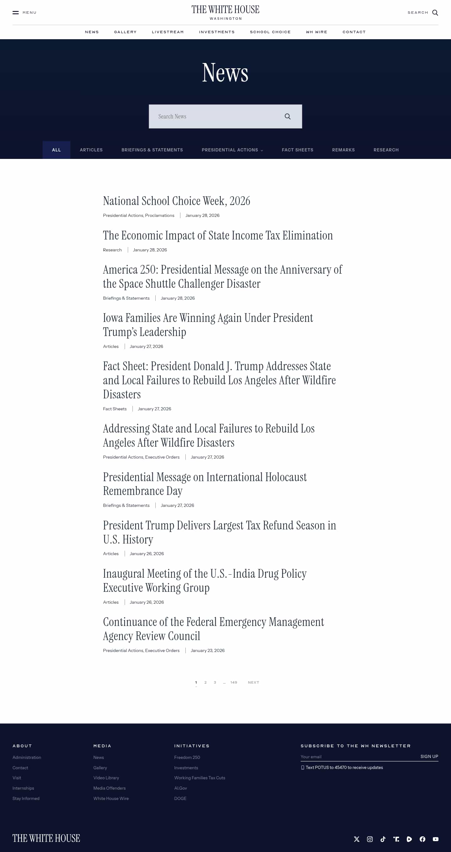 Latest website image capture