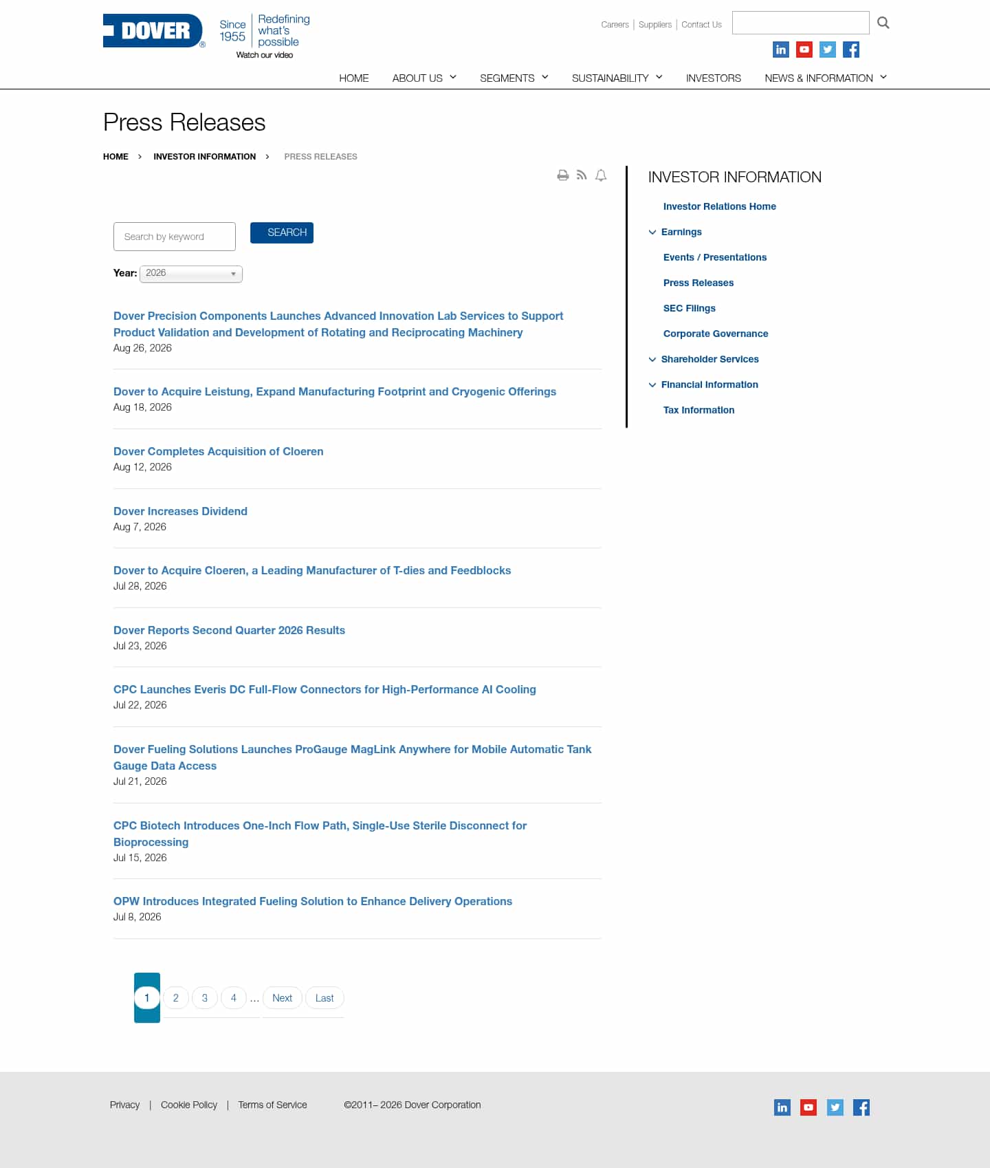 Latest website image capture