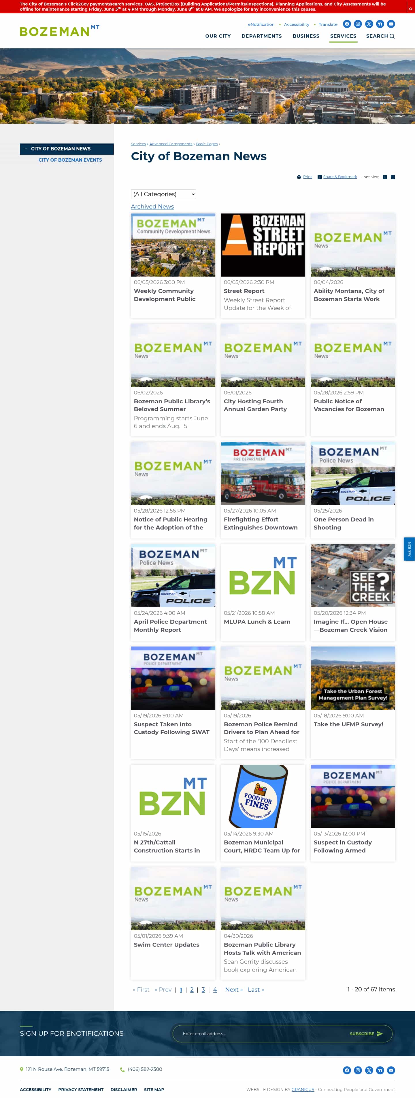 Latest website image capture