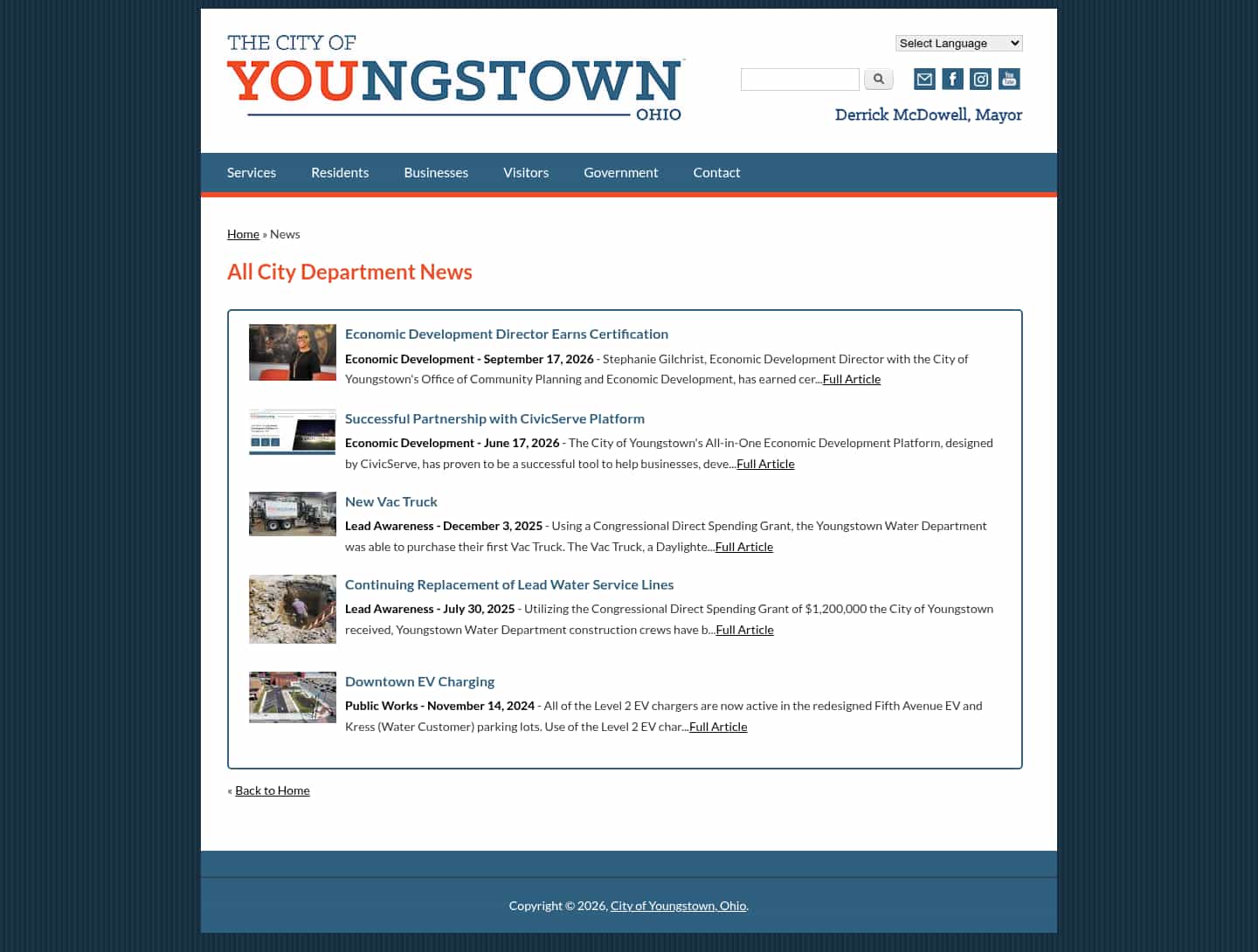 Latest website image capture