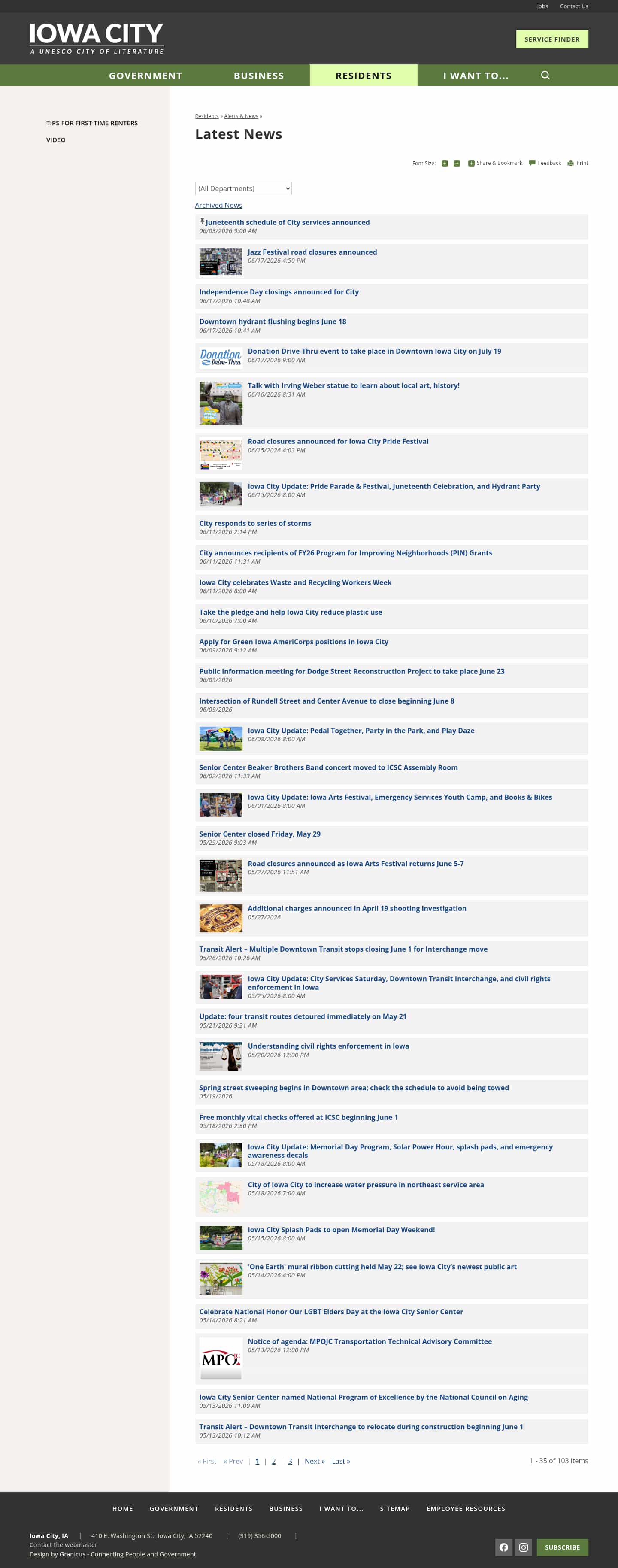 Latest website image capture