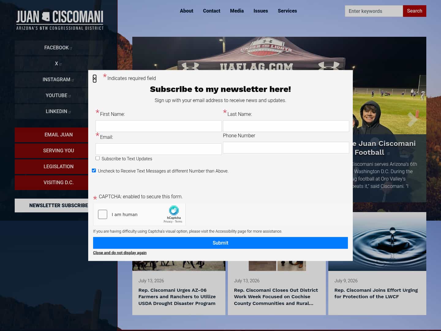 Latest website image capture