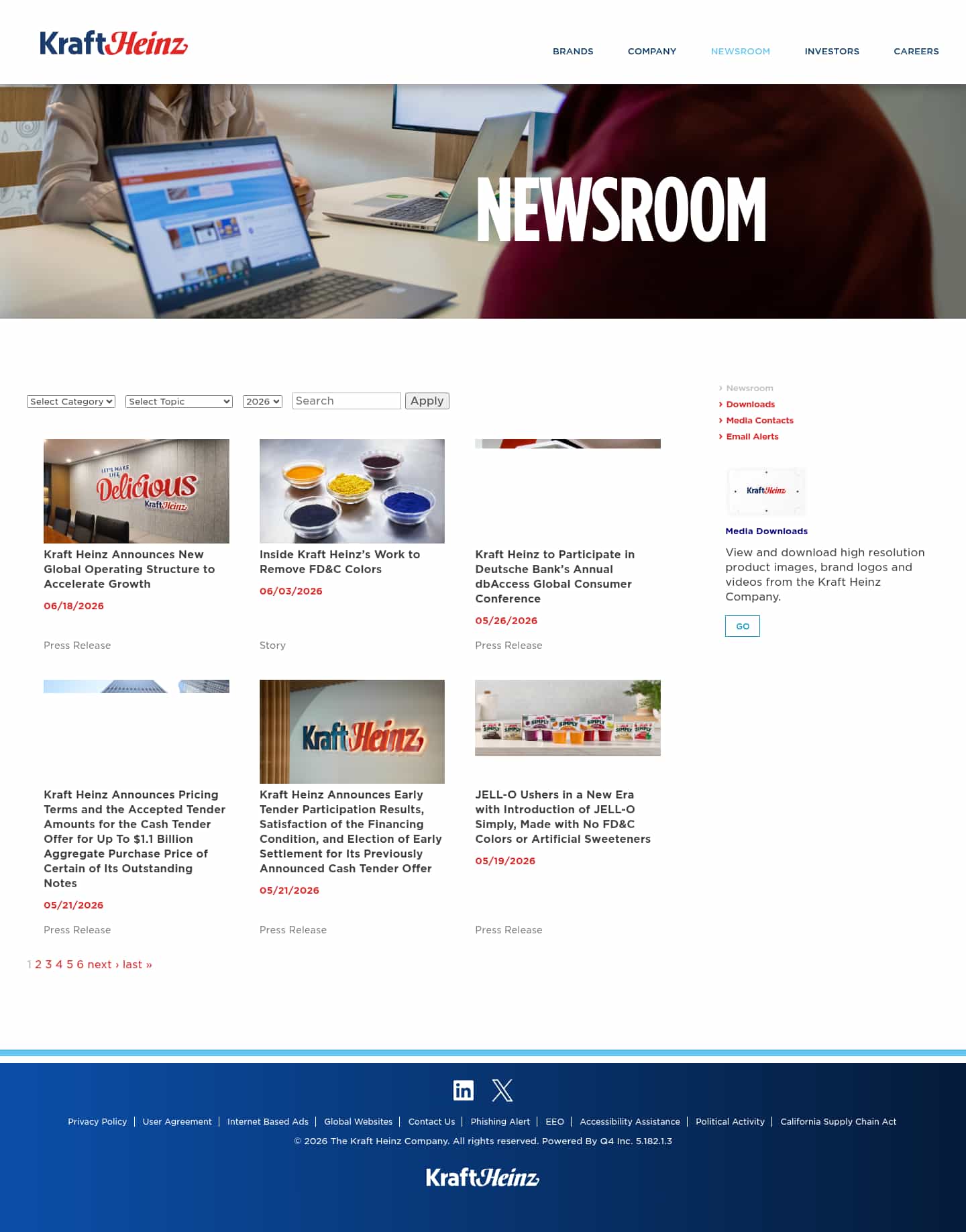 Latest website image capture