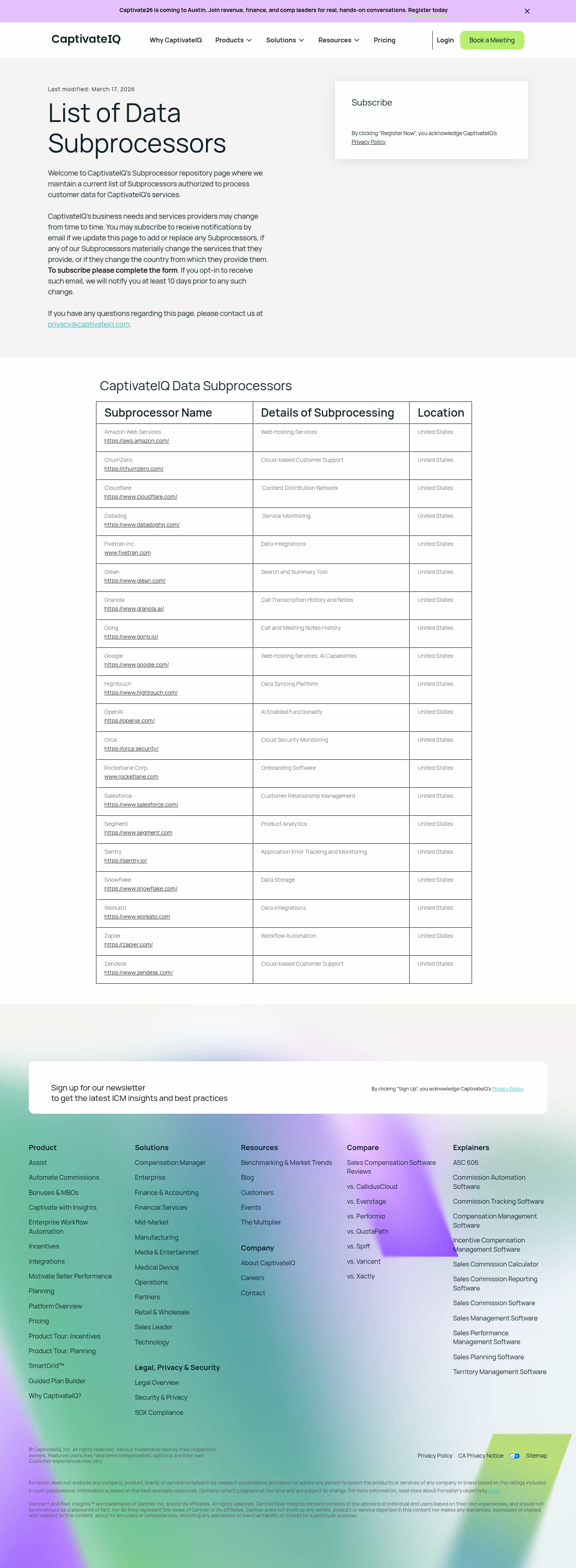 Latest website image capture
