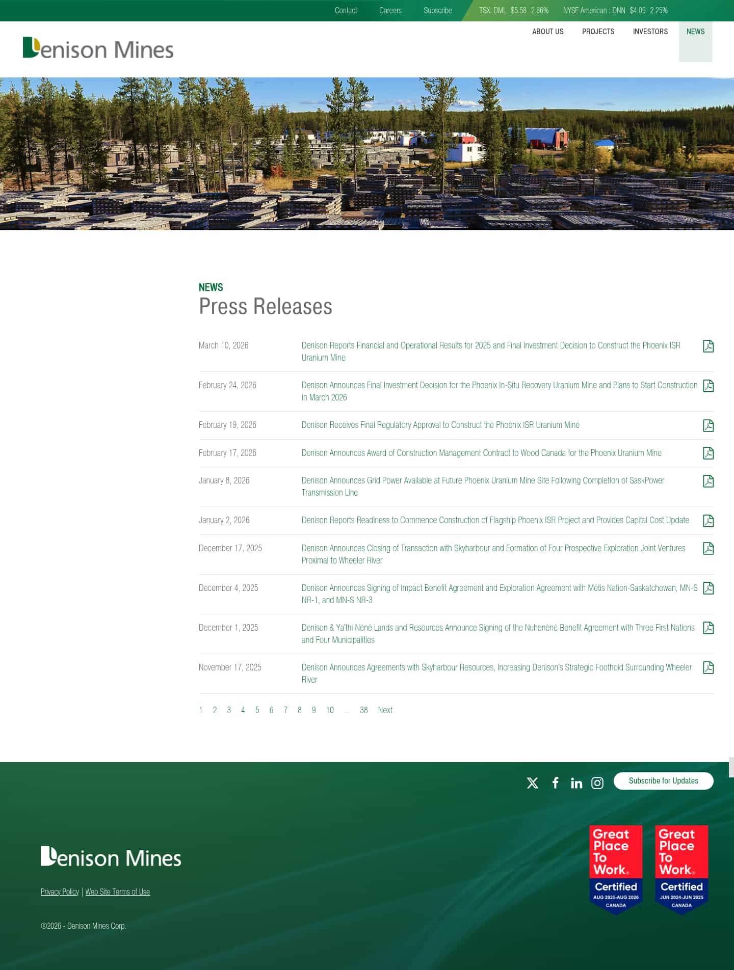 Latest website image capture