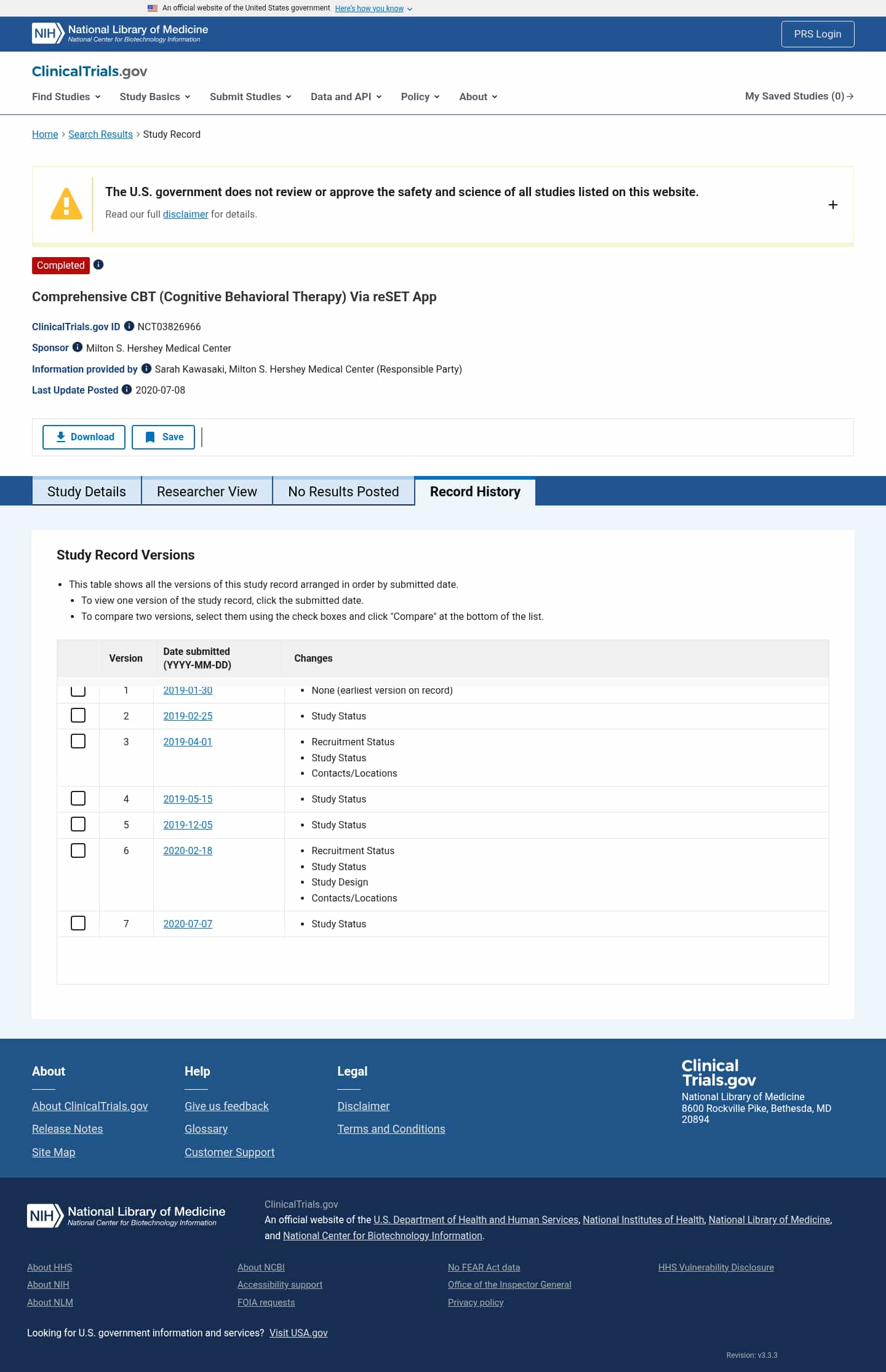 Latest website image capture