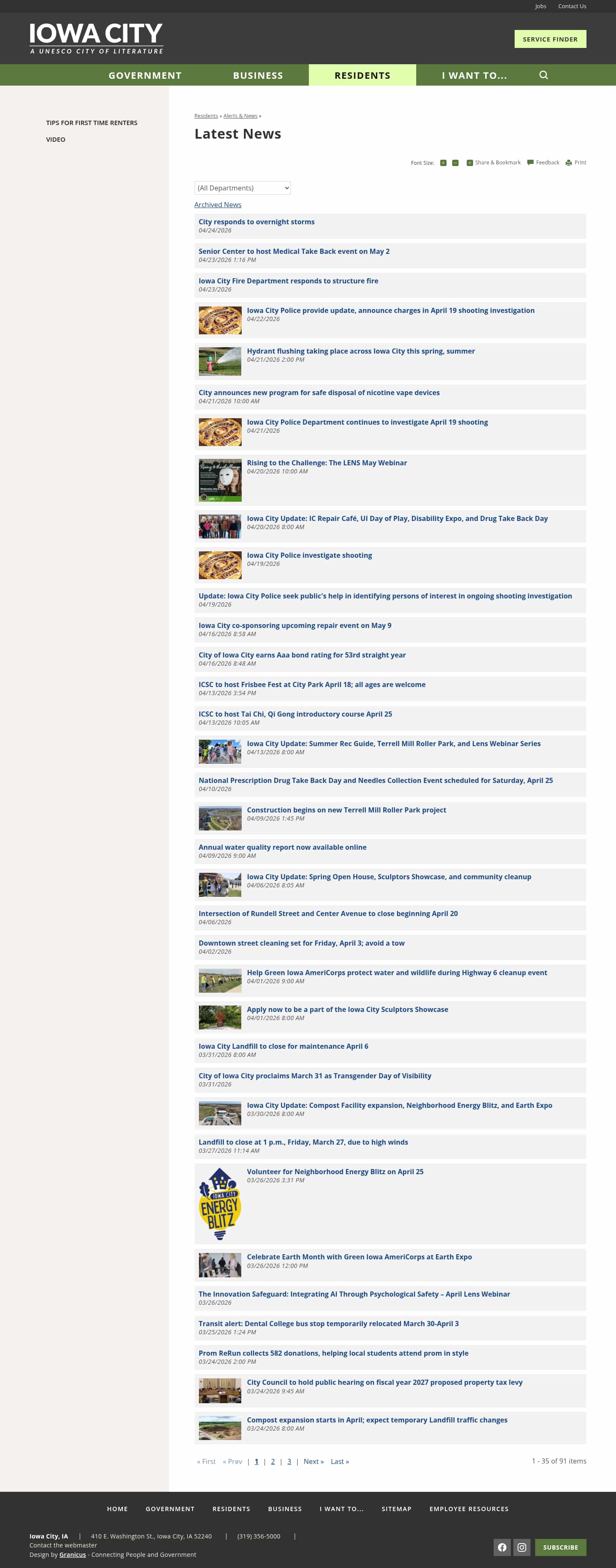 Latest website image capture