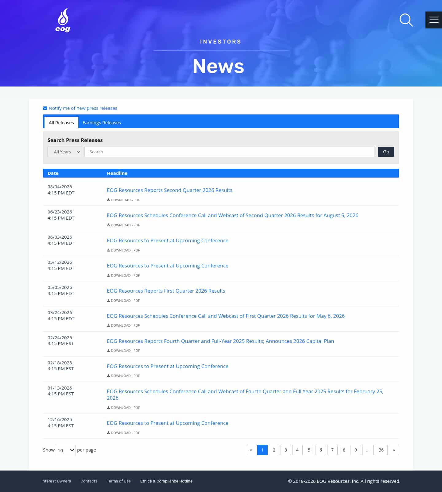 Latest website image capture