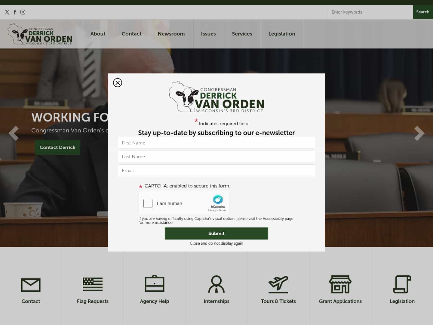 Latest website image capture