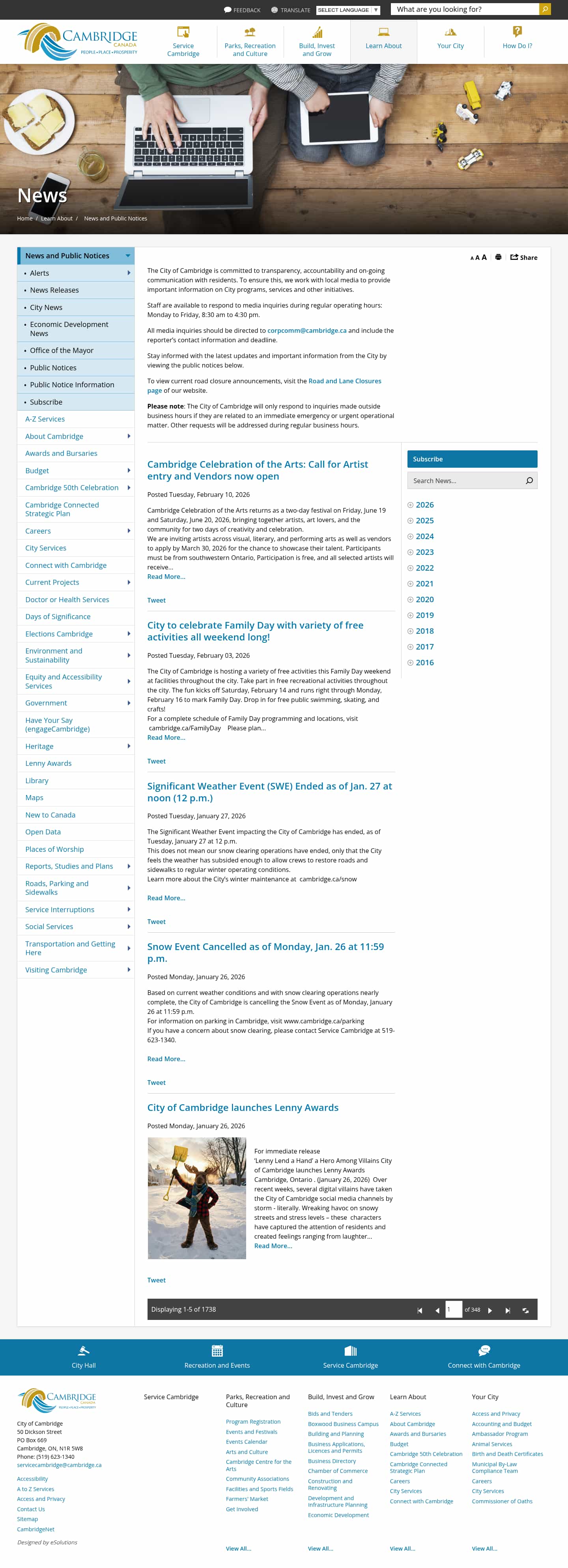 Latest website image capture