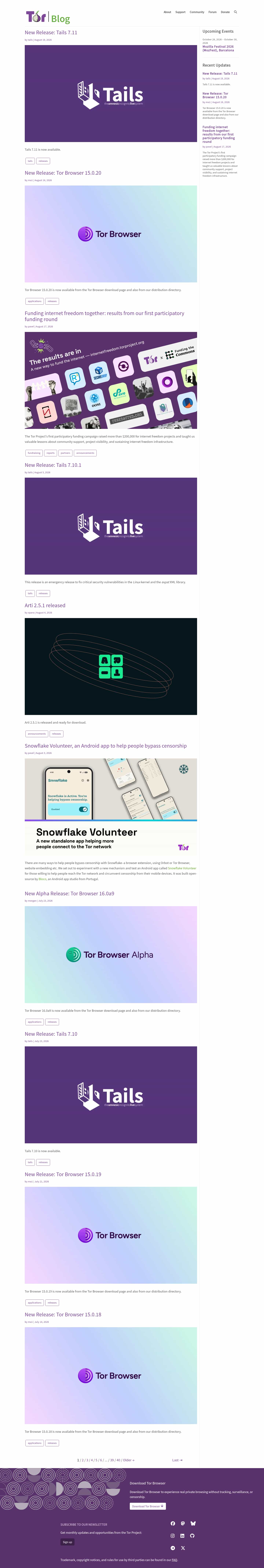 Latest website image capture
