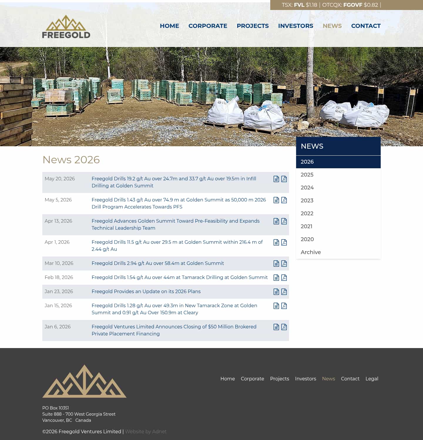 Latest website image capture