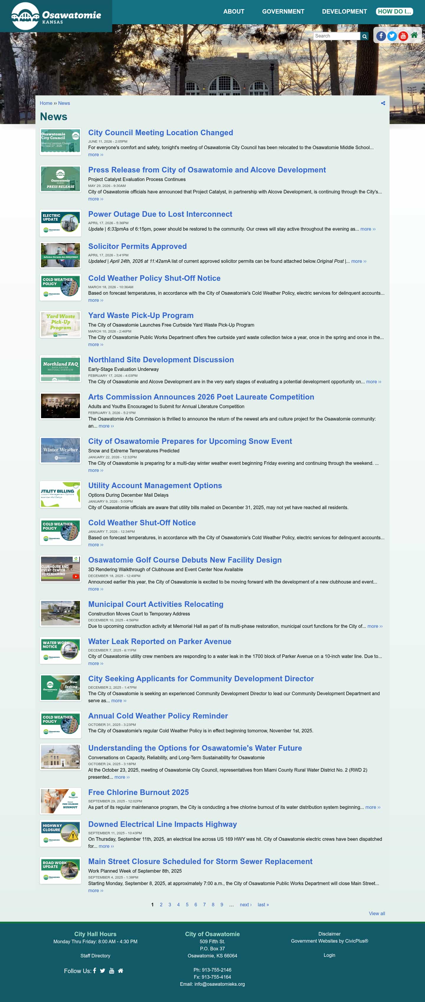 Latest website image capture
