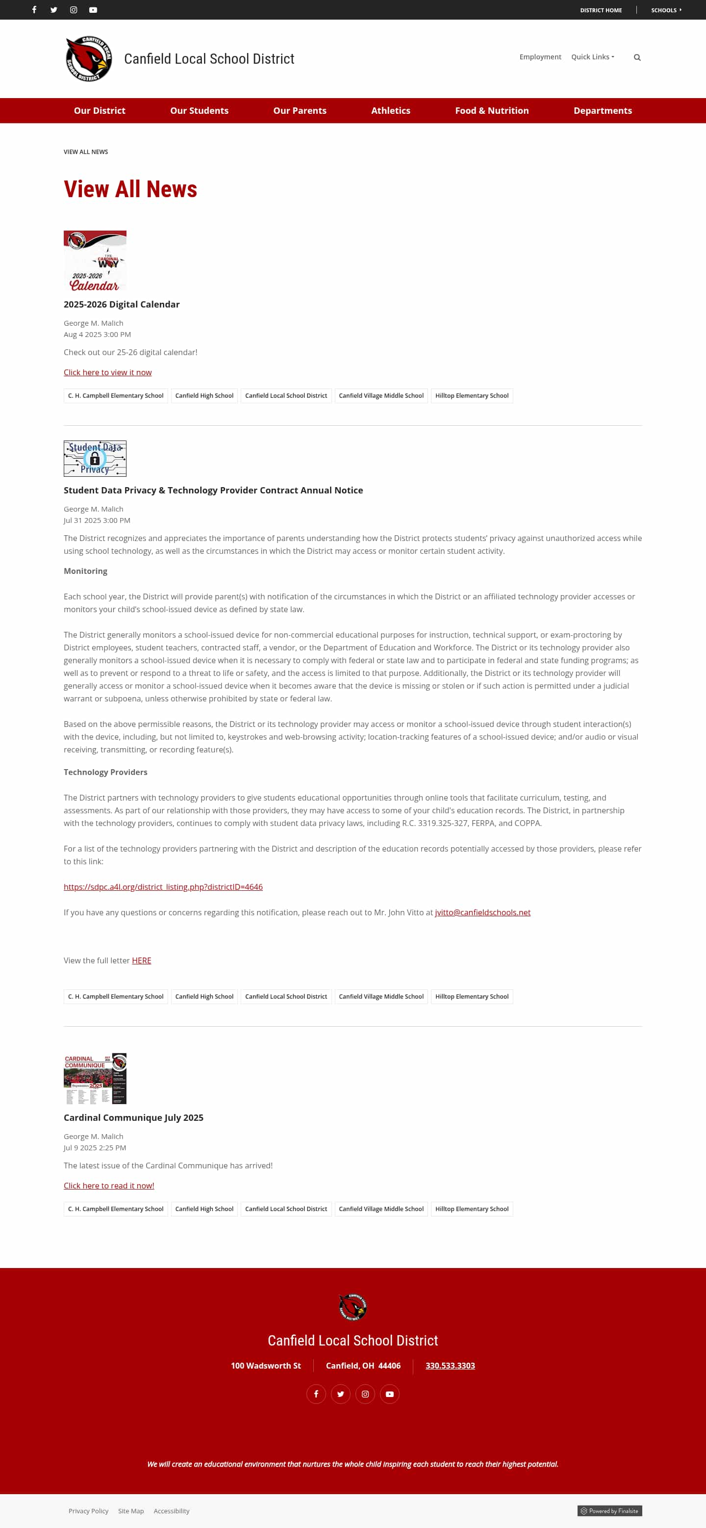 Latest website image capture