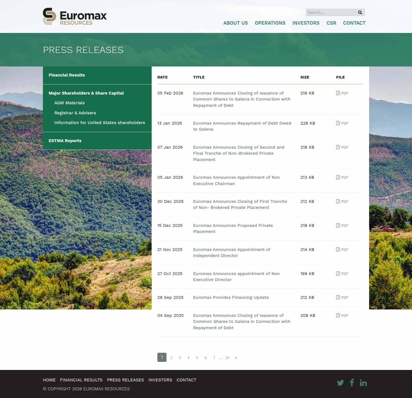 Latest website image capture