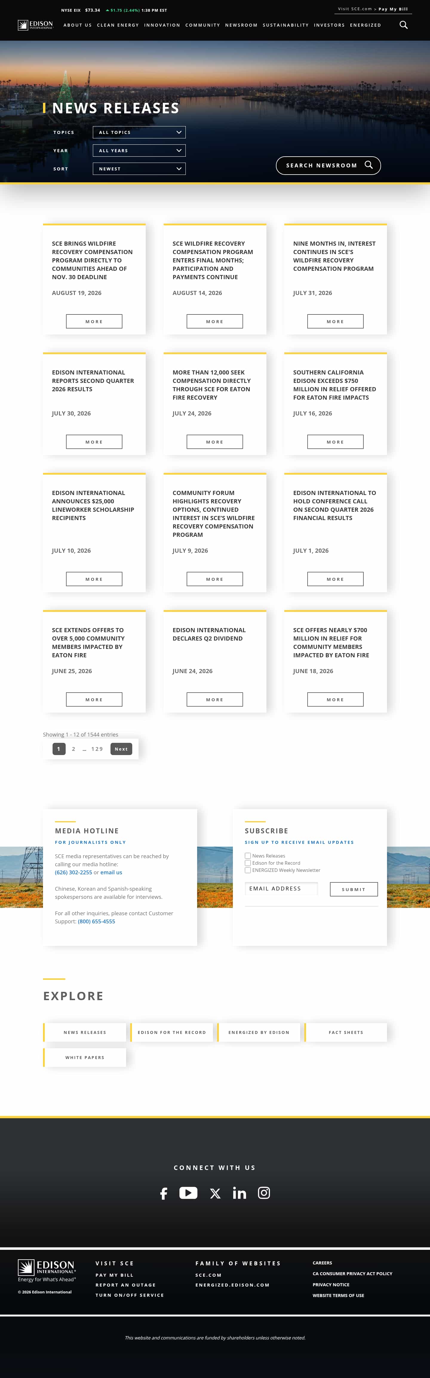 Latest website image capture