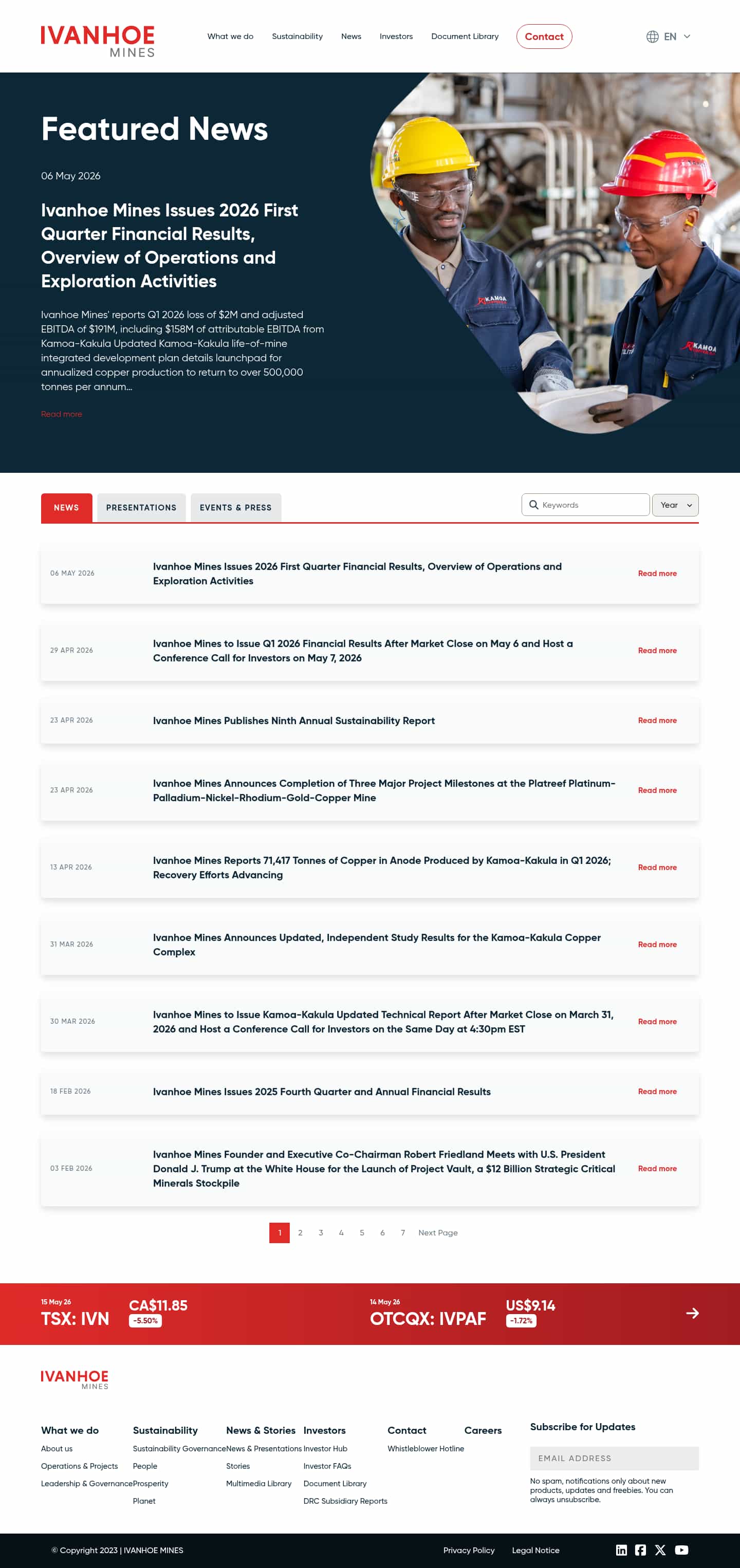 Latest website image capture
