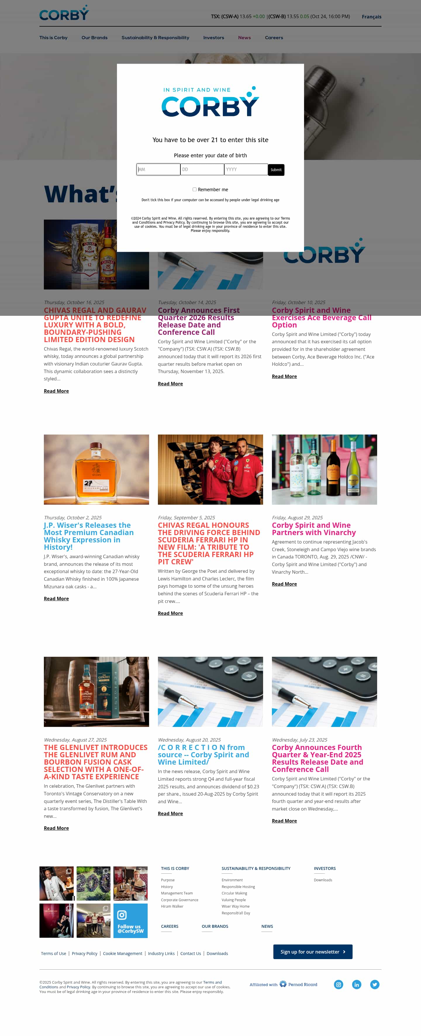 Latest website image capture