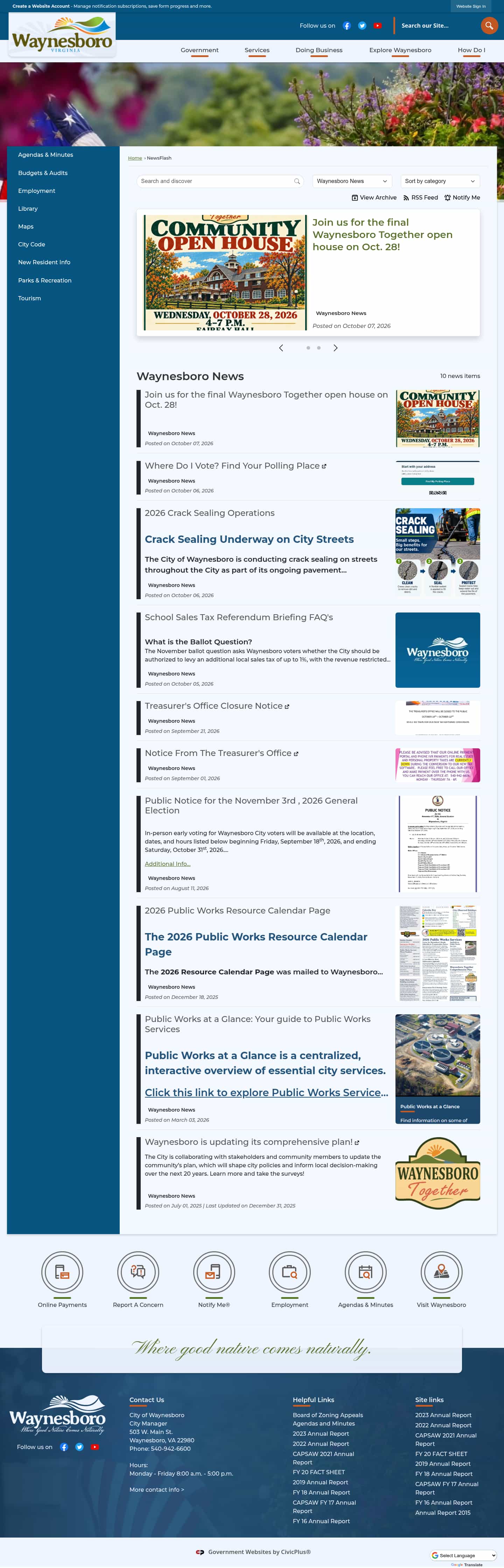 Latest website image capture