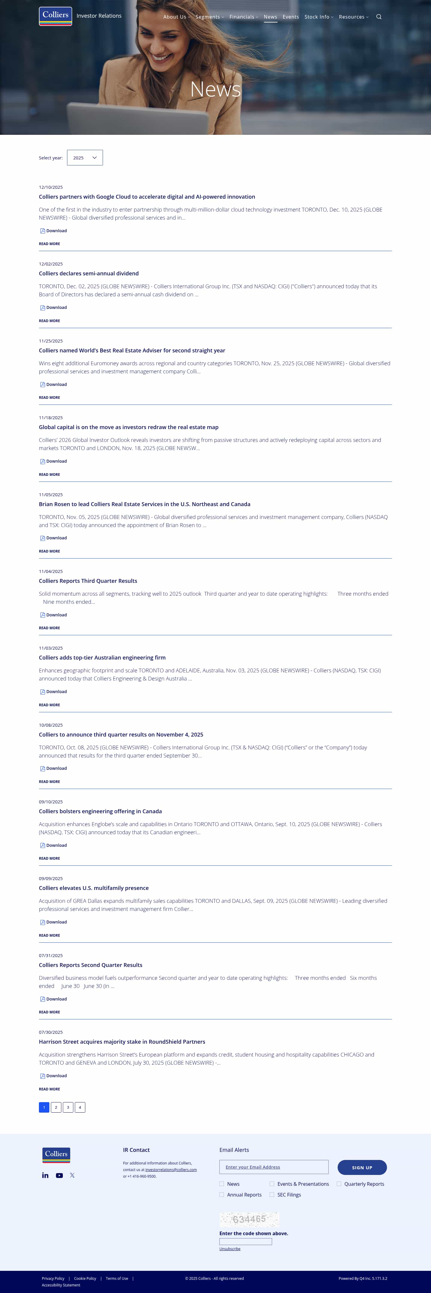 Latest website image capture