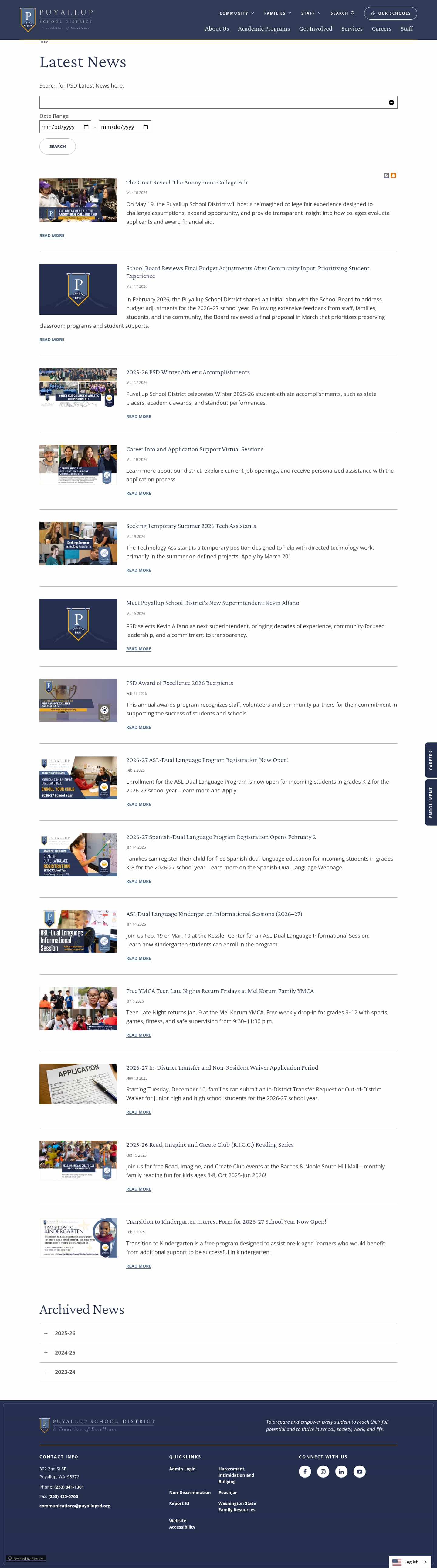 Latest website image capture