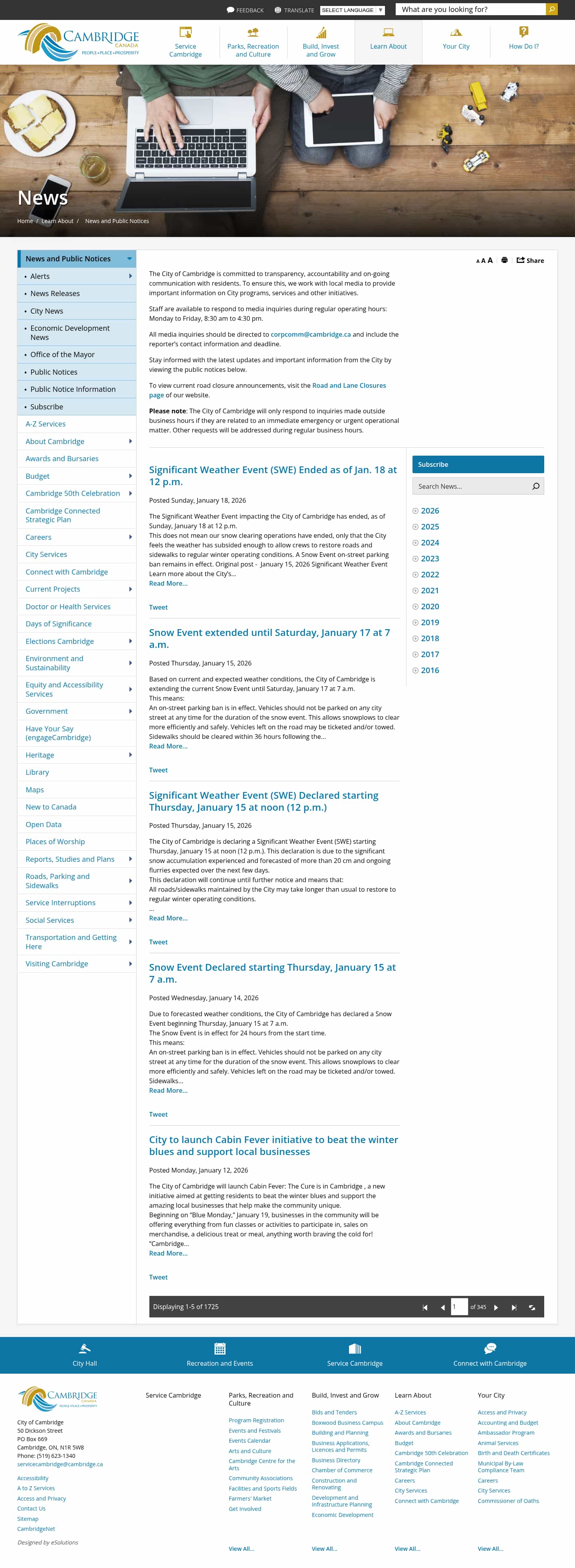 Latest website image capture