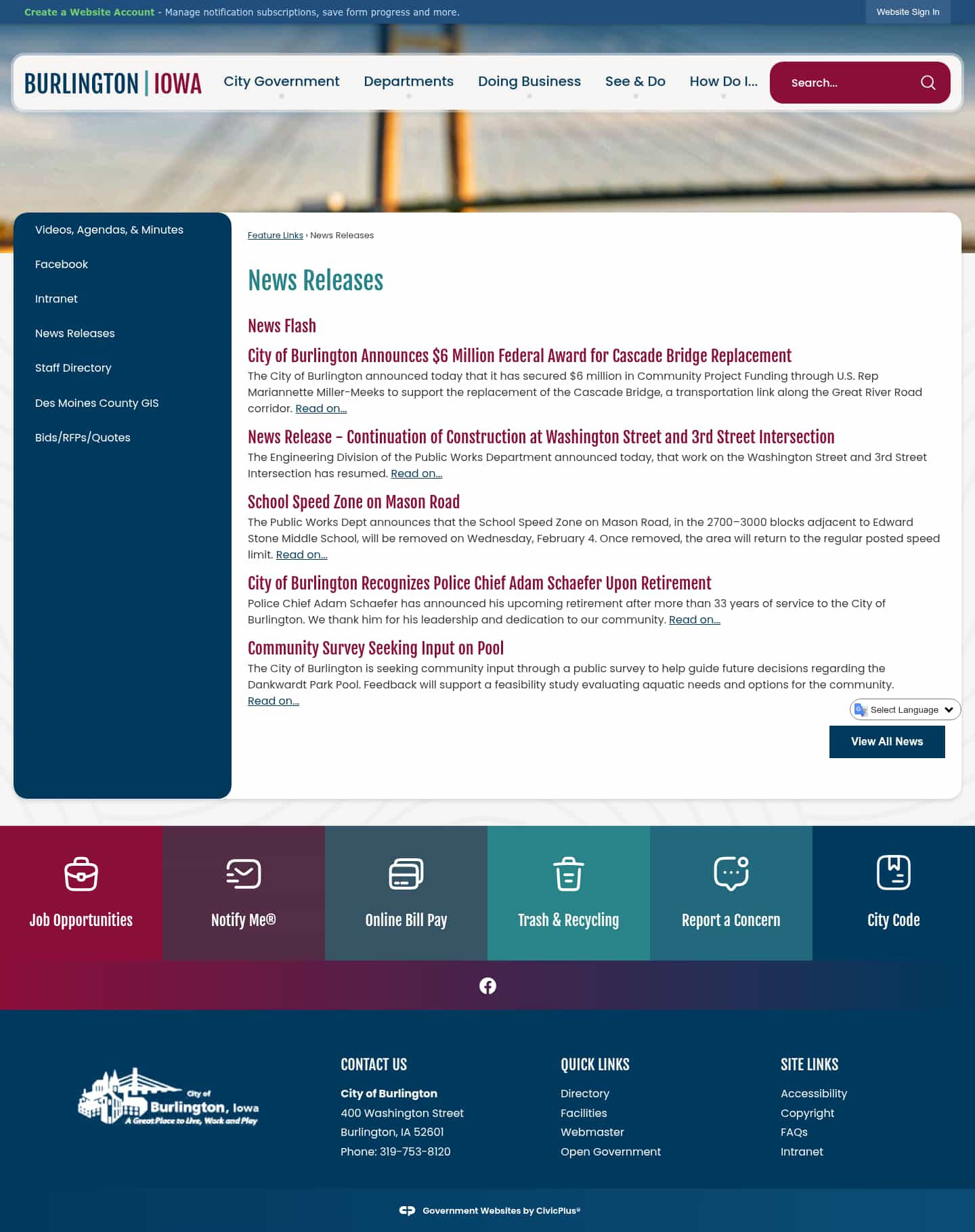 Latest website image capture