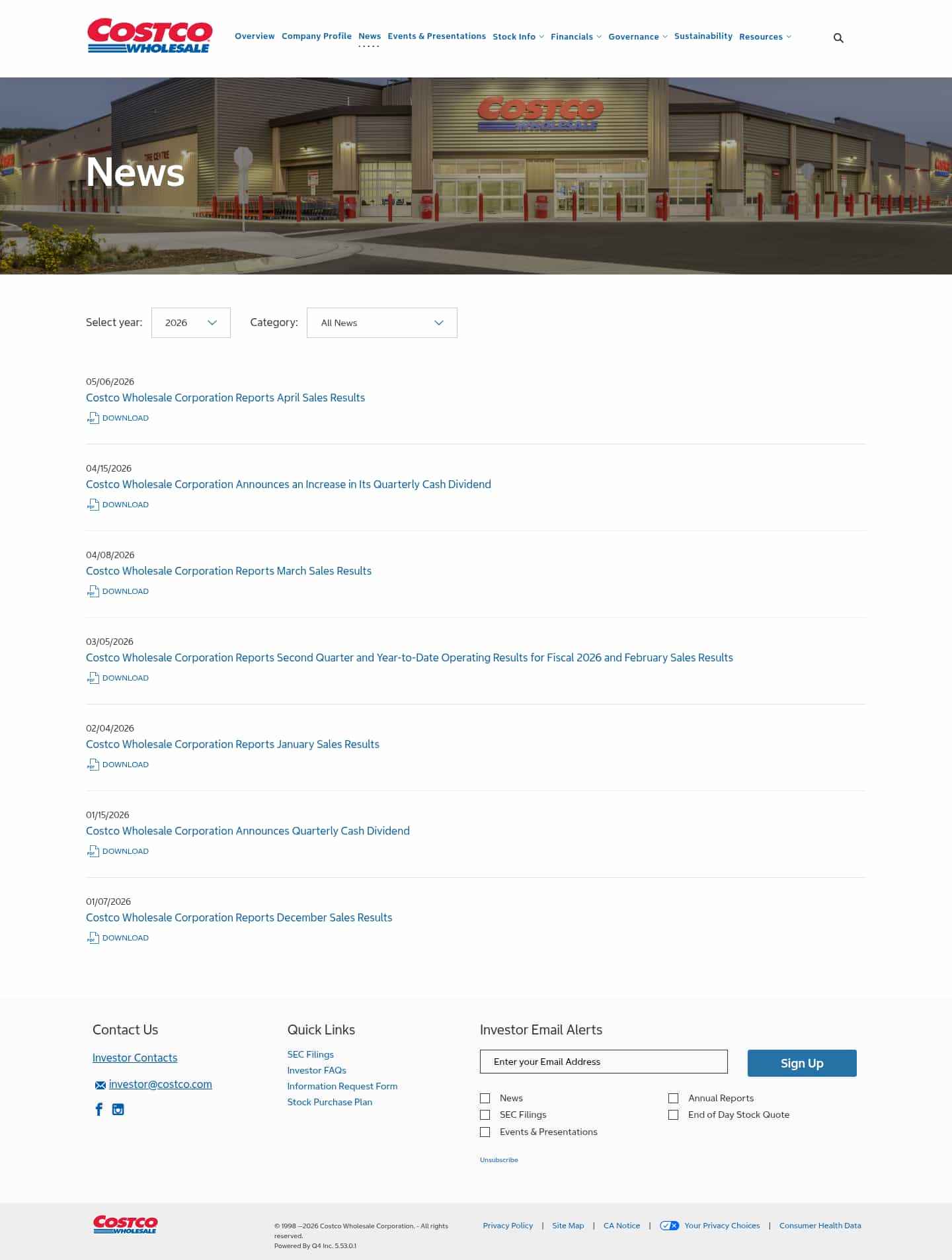 Latest website image capture