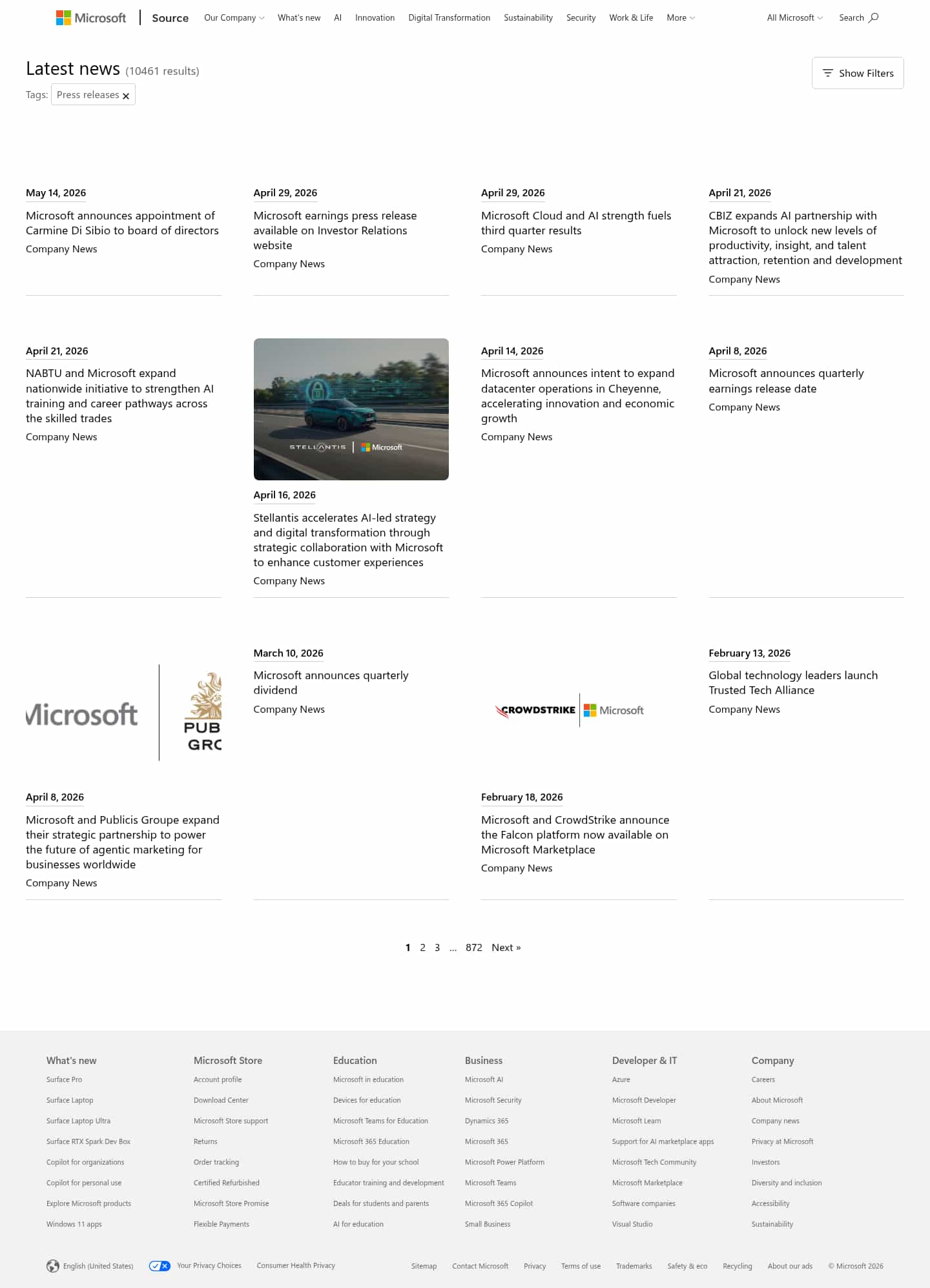 Latest website image capture