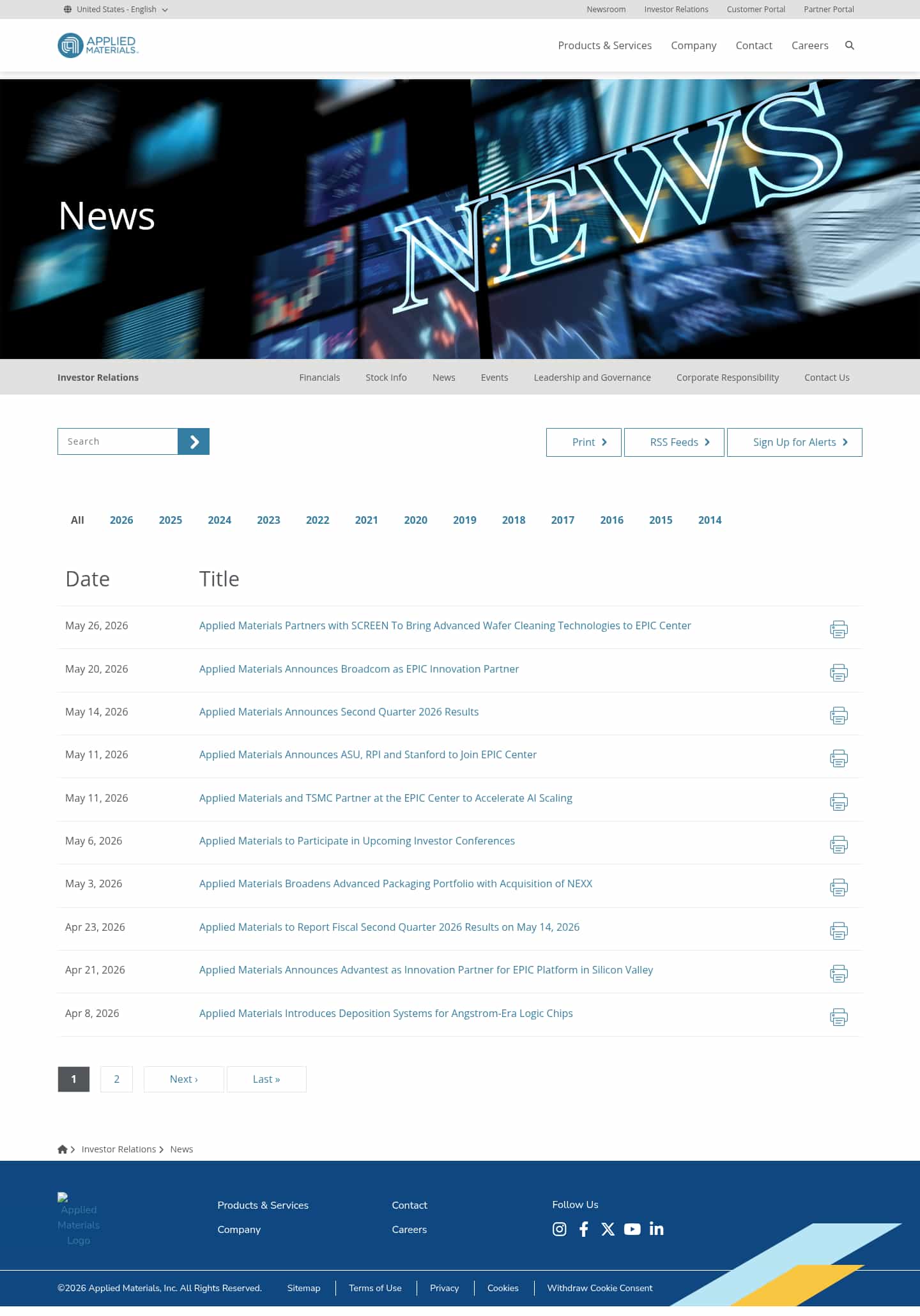 Latest website image capture
