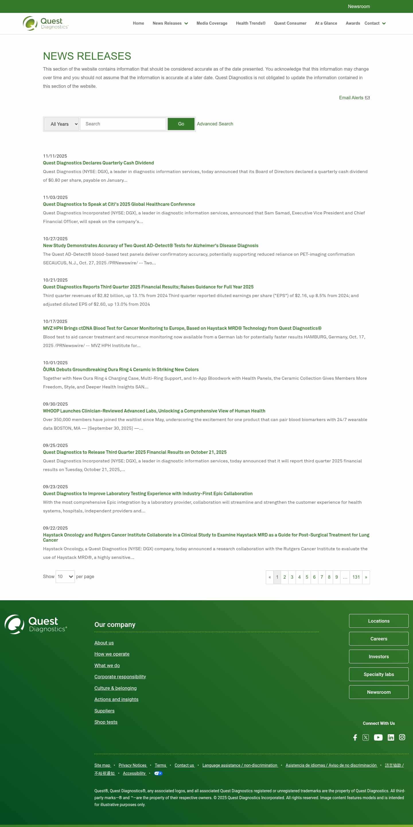 Latest website image capture