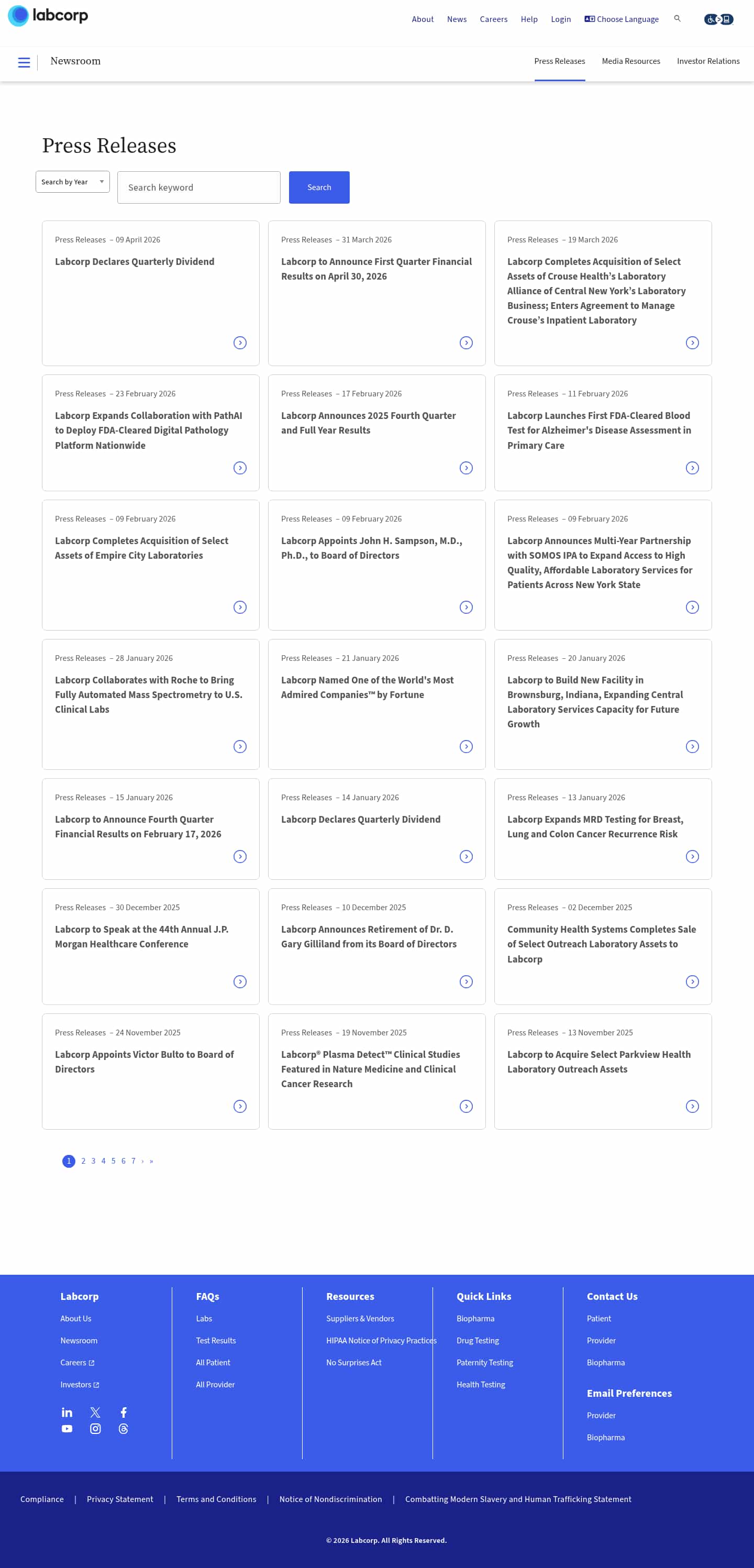 Latest website image capture