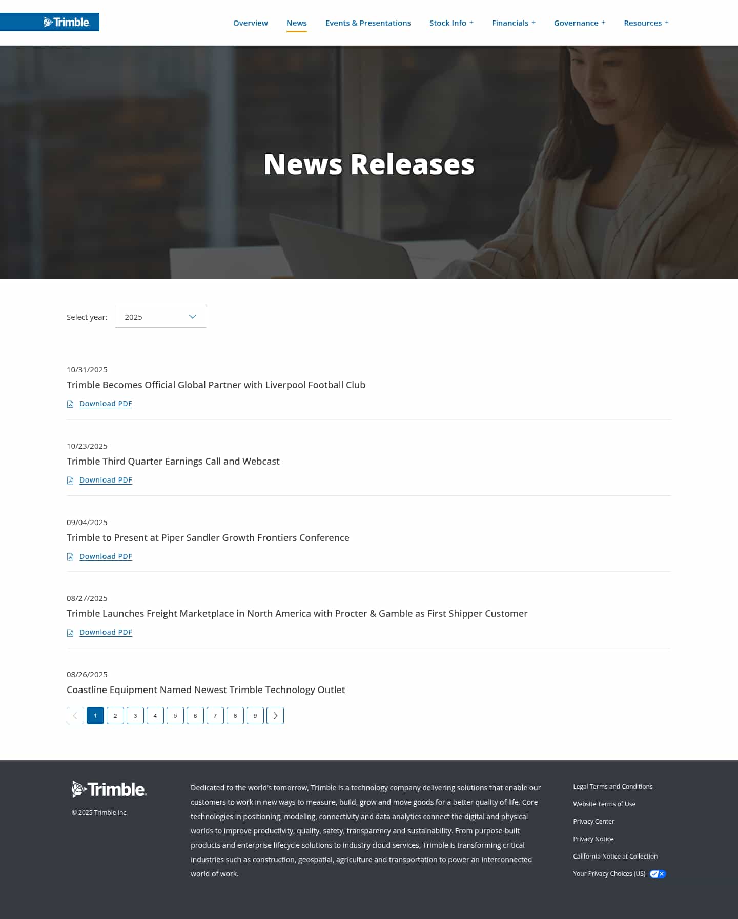 Latest website image capture