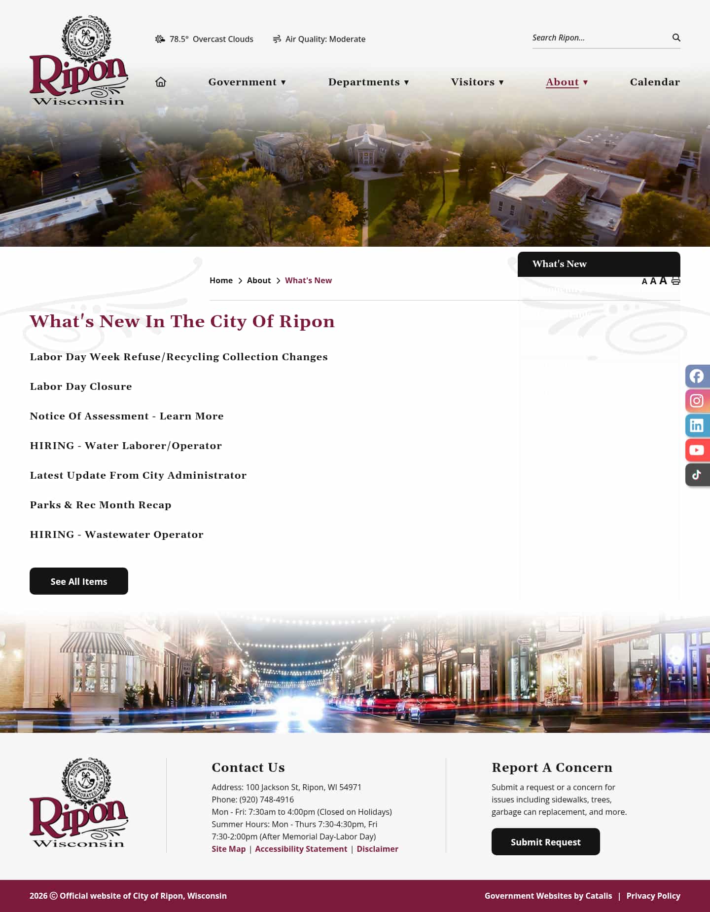 Latest website image capture