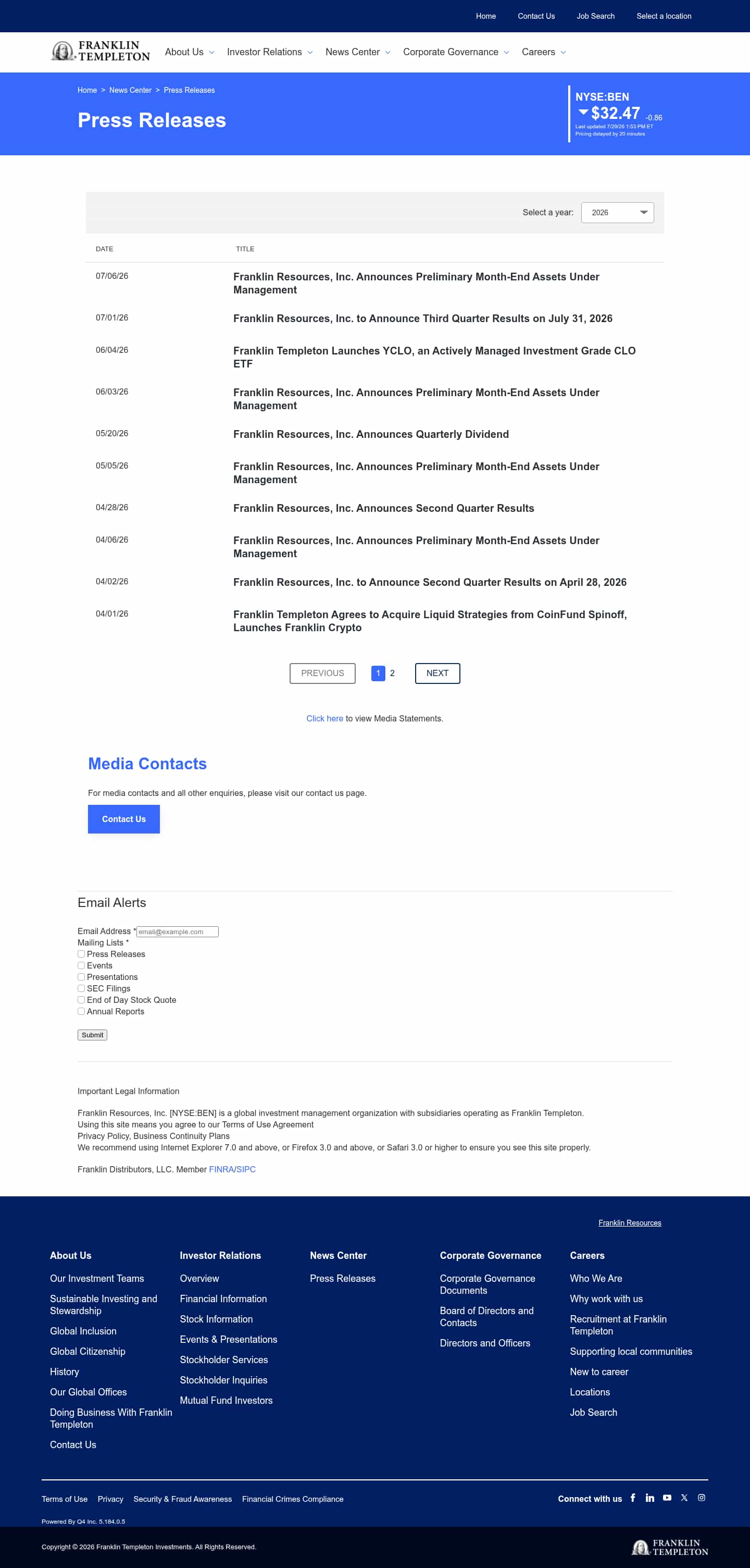 Latest website image capture