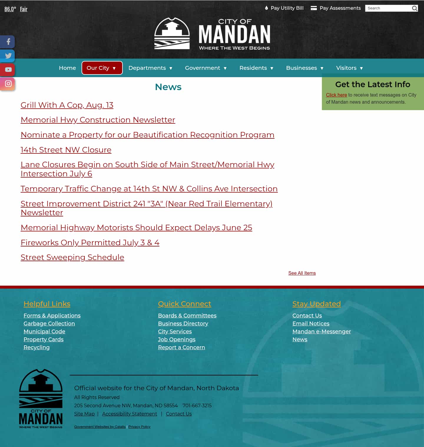 Latest website image capture